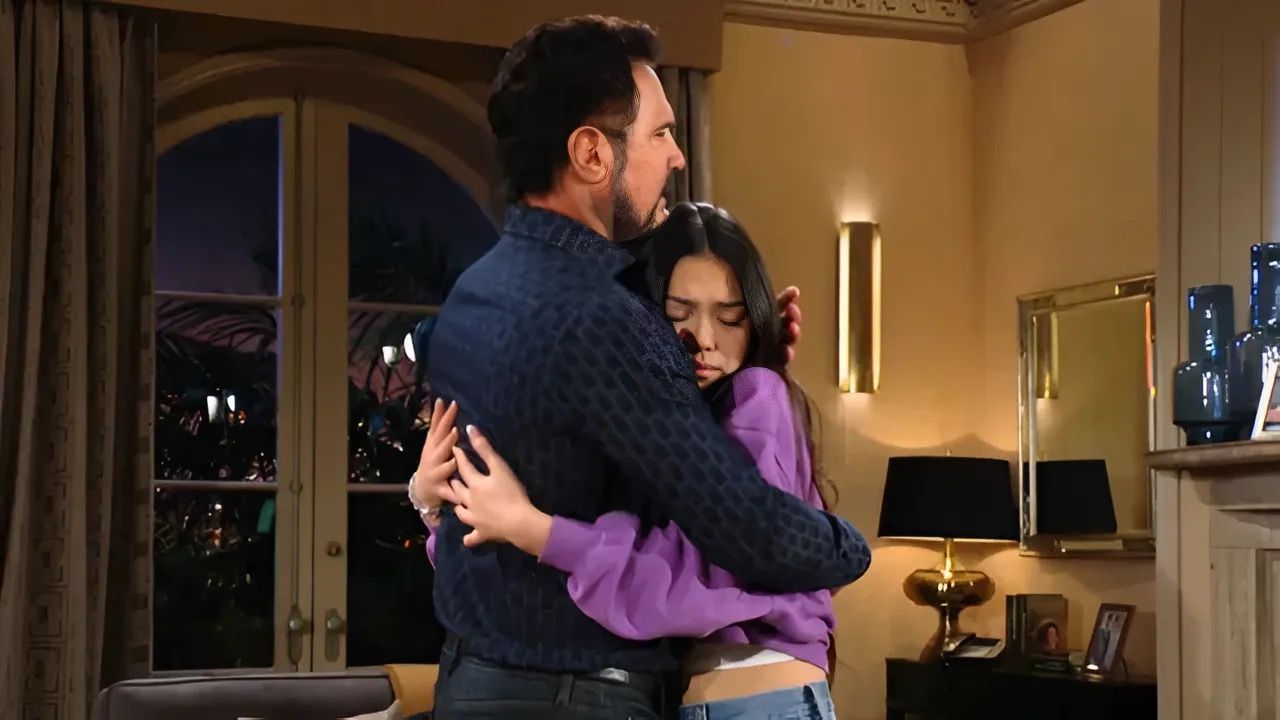 Bill offered his former almost daughter huggies, but would pamper her no longer on The Bold and the Beautiful | Image: CBS