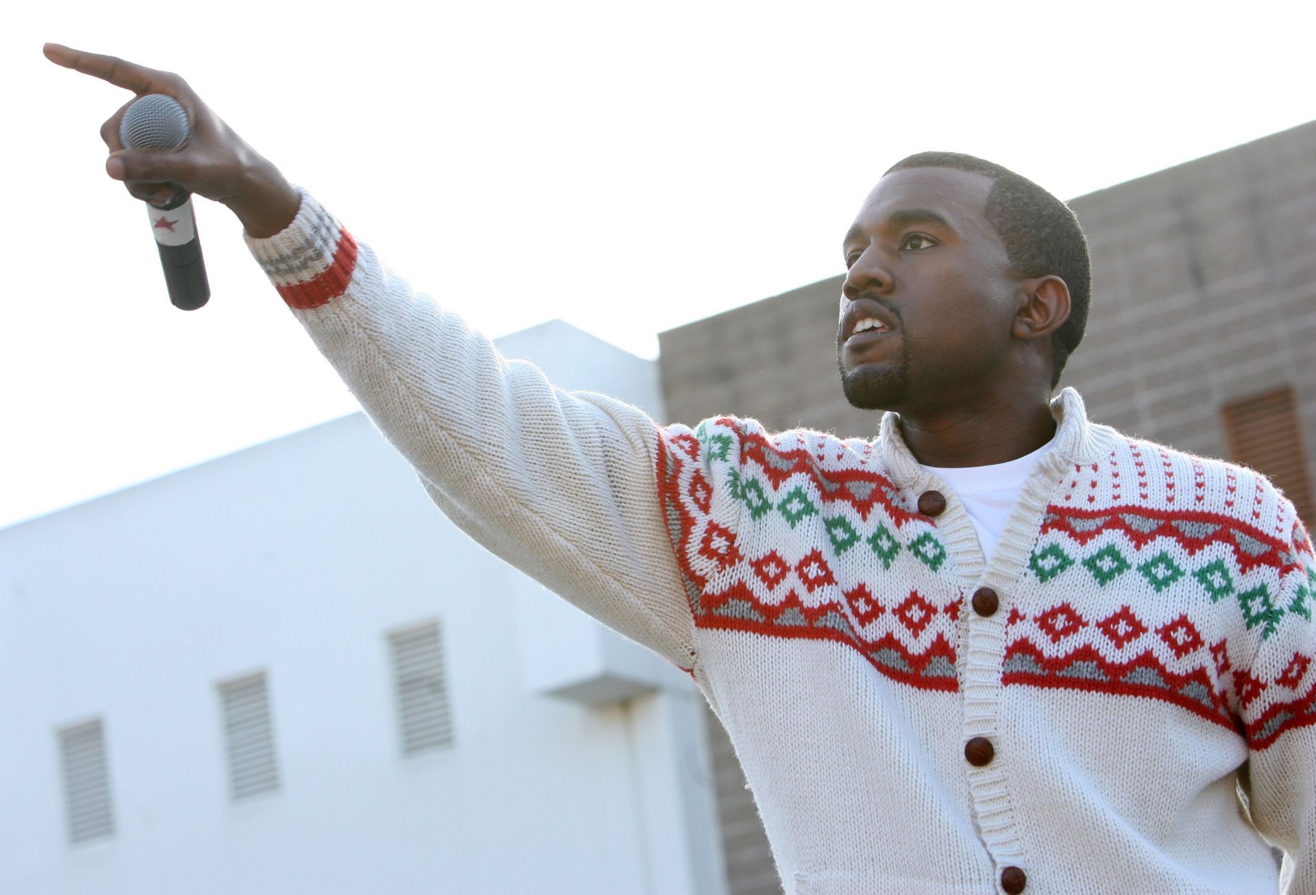 Kanye West Partners with MusicLand to Launch the Free U. College Giveaway Contest - Source: Getty