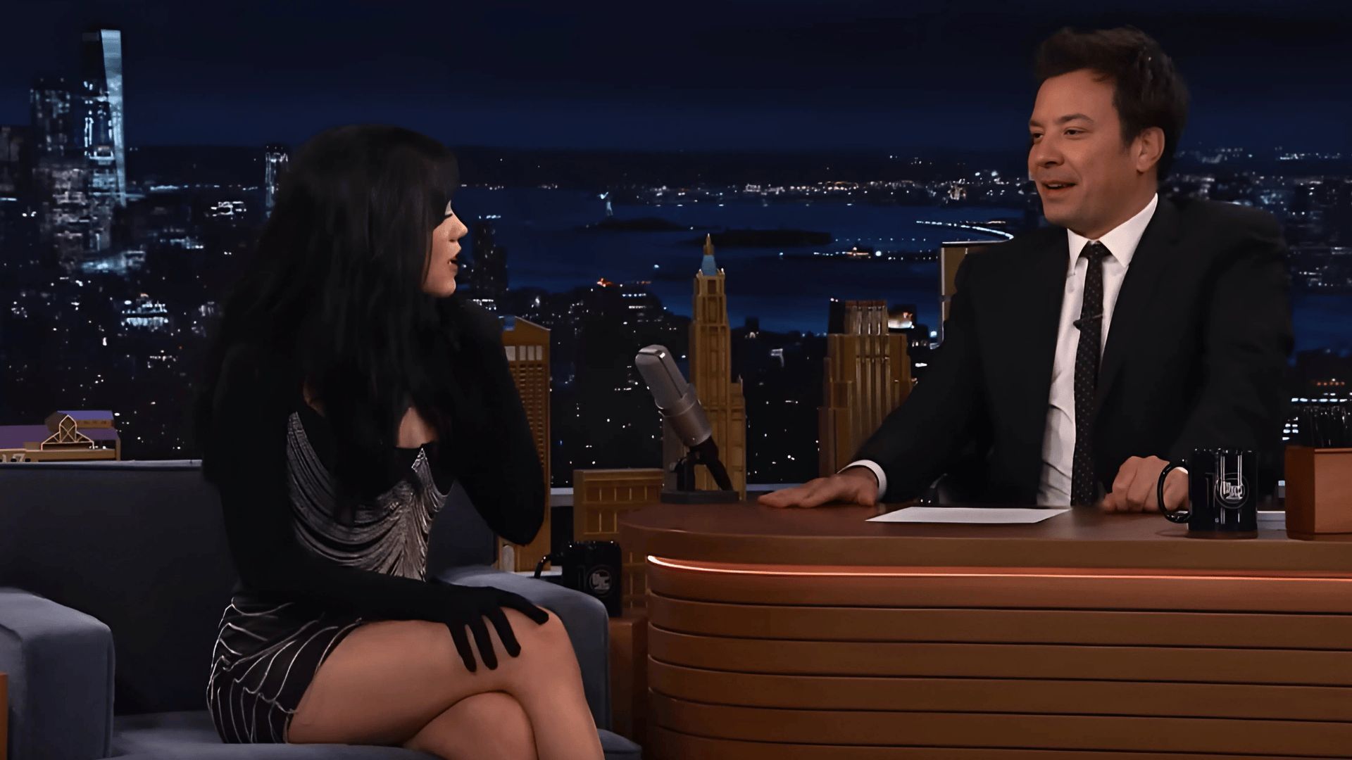 Jenna Ortega (Wednesday) on The Tonight Show Starring Jimmy Fallon | Image via: The Tonight Show Starring Jimmy Fallon on YouTube