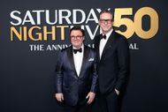 Nathan Lane and Devlin Elliott at SNL50: The Anniversary Special. (Image via Getty)