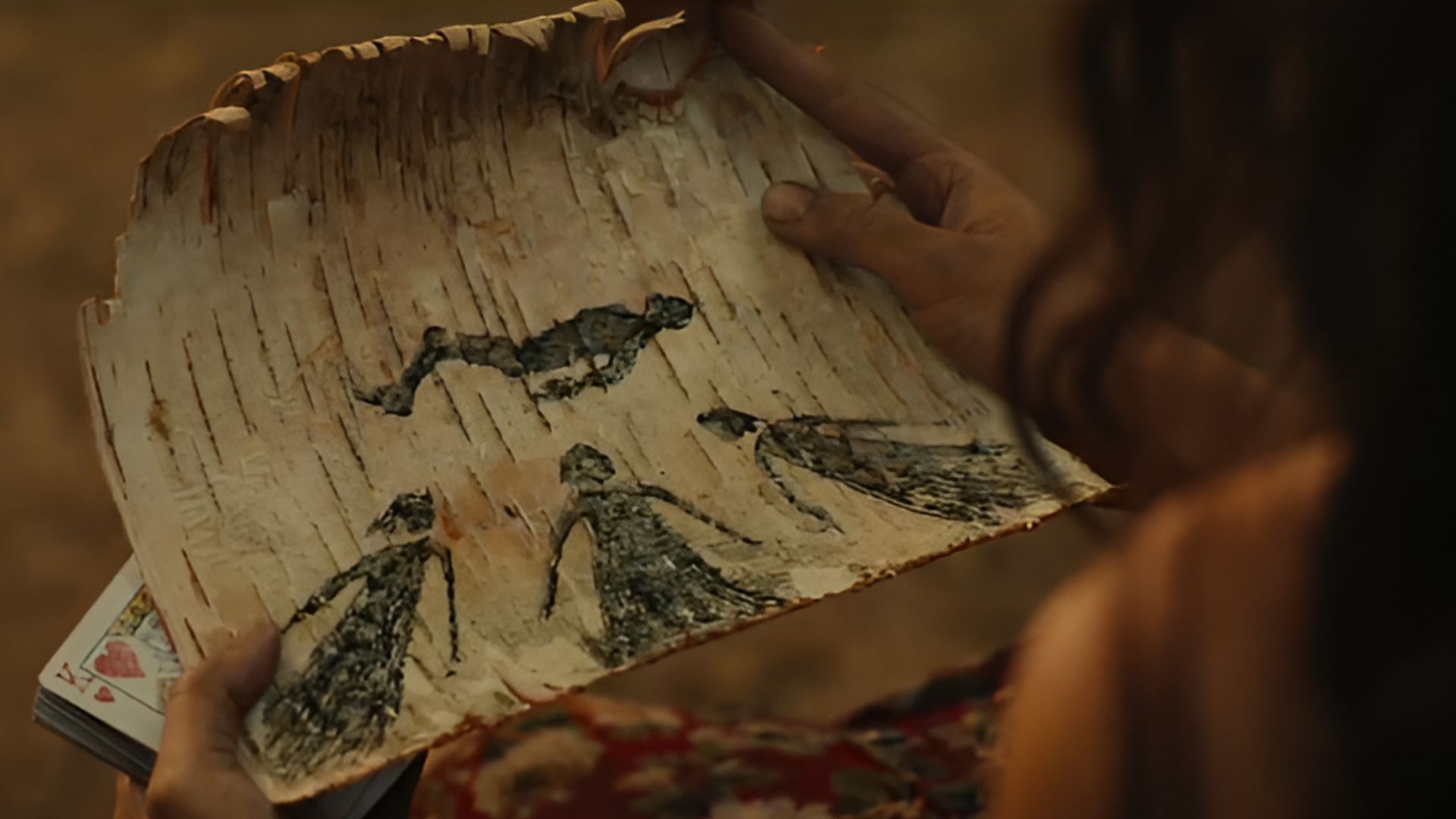 Travis's drawing in Yellowjackes Season 3 (Image source: Showtime)