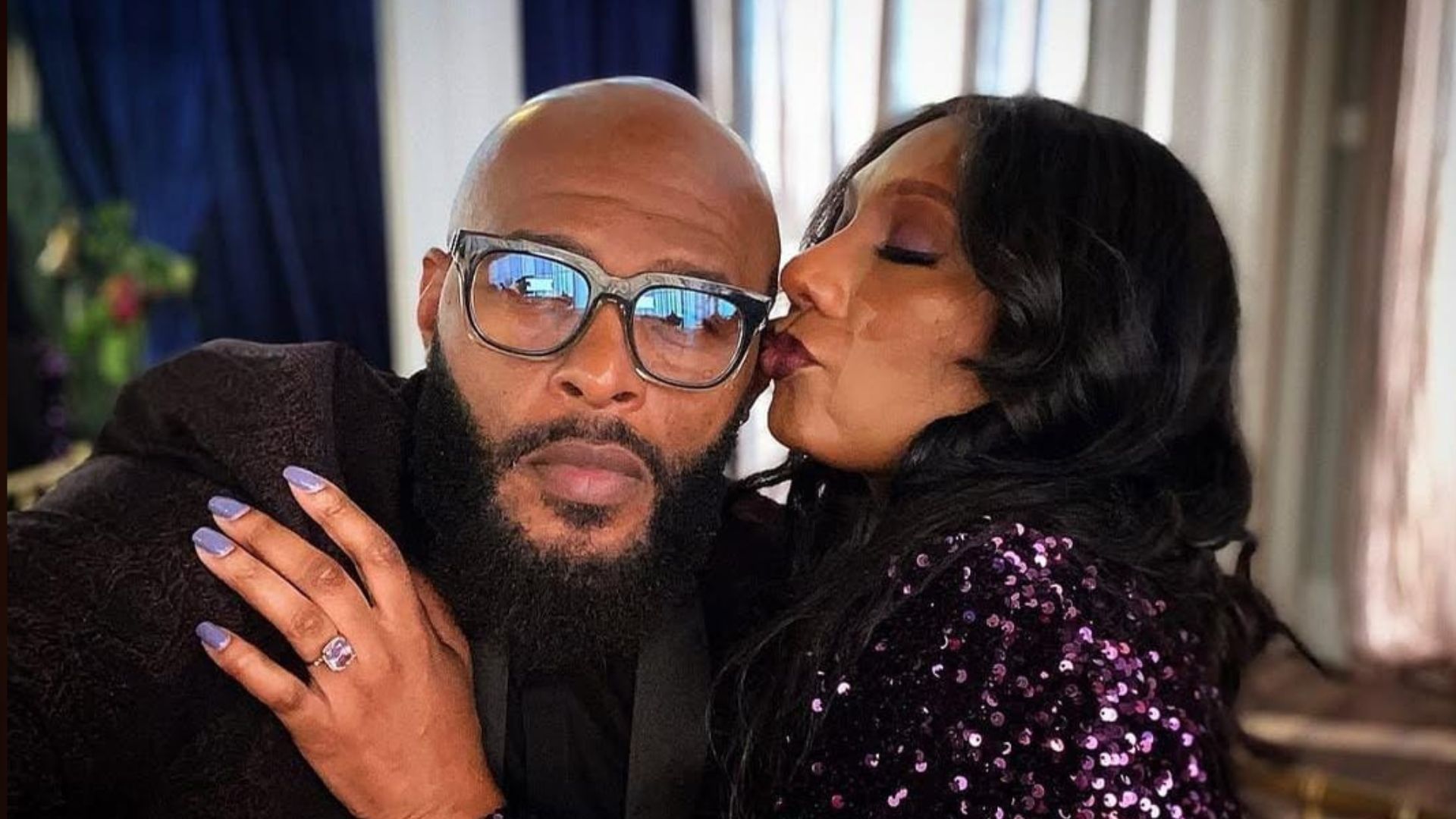 Towanda Braxton and Sean Hall have got married in a private ceremony.(via Instagram/itowandabraxton).