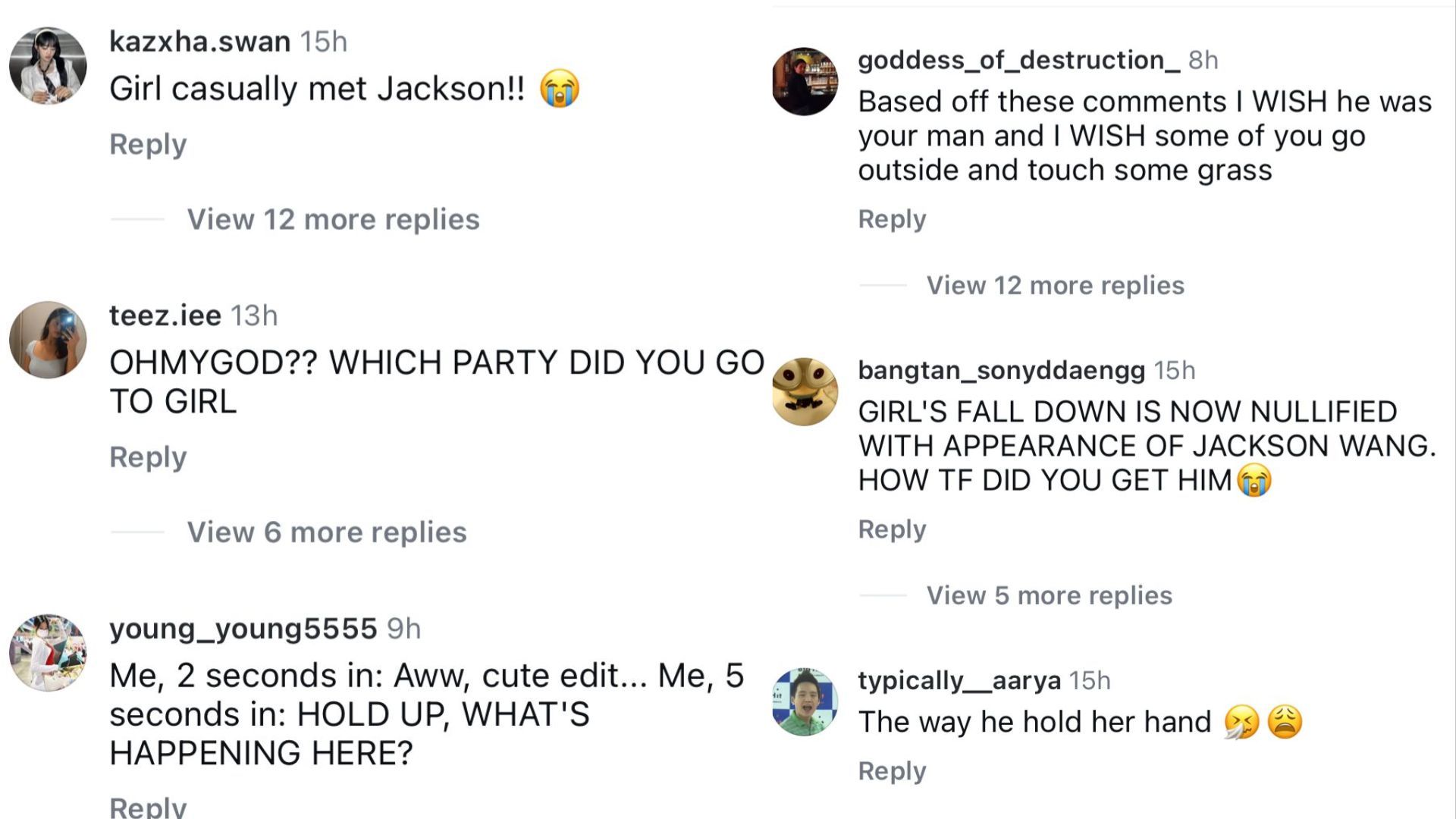 Fans react to creator Jazmine allegedly &quot;hard launching&quot; a relationship with Jackson Wang on Instagram (Image via Instagram)