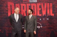 Vincent D'Onofrio and Charlie Cox attend the Daredevil: Born Again red-carpet launch event at The Hudson Theater on February 24, 2025 in New York City. - Source: Getty