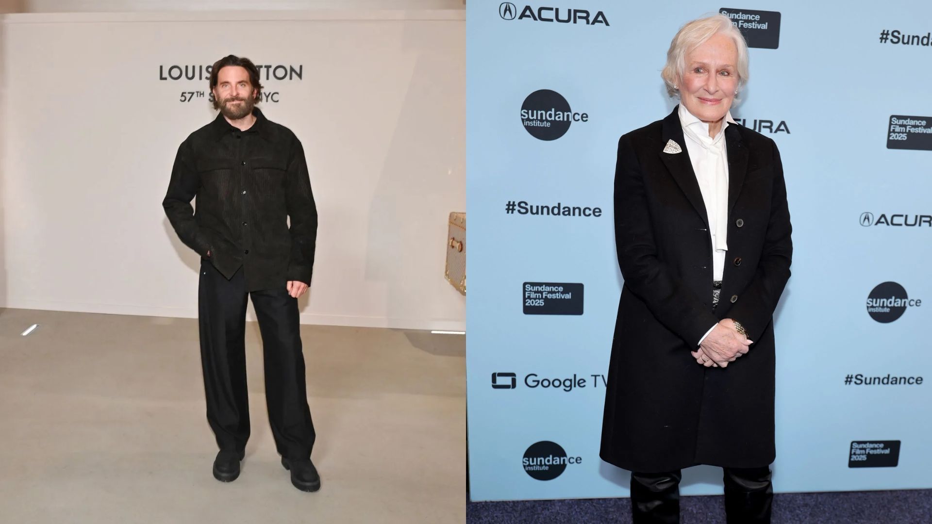 Bradley Cooper and Glenn Close - Source: Photo by Bryan Bedder/Getty Images for Louis Vuitton, Photo by Neilson Barnard/Getty Images