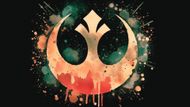 Stylized Symbol of the Rebel Alliance from Star Wars - Original Artwork by Beatrix Kondo