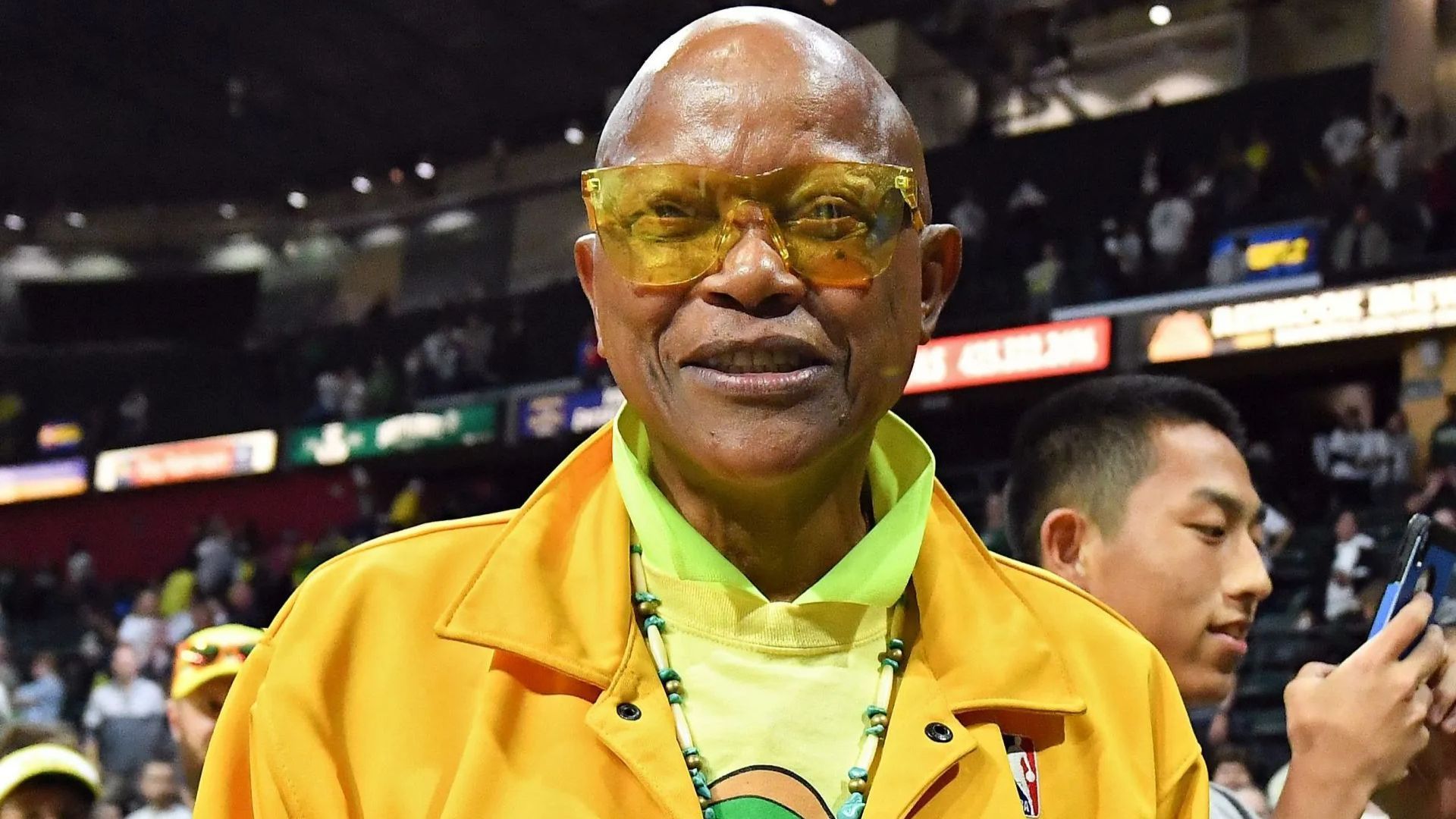 NBA legend Slick Watts of the Seattle Supersonics approves of the Storm win over the Lynx (Source: Getty)