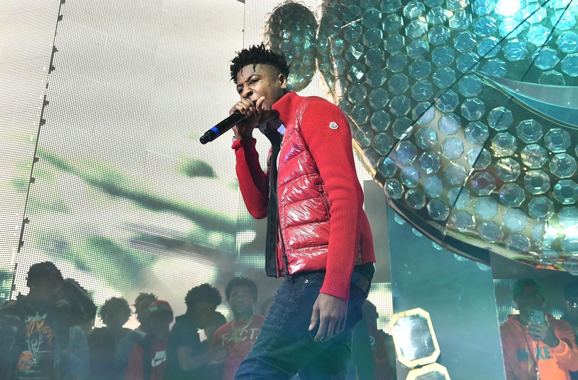 Rapper NBA YoungBoy performs onstage during Lil Baby &amp; Friends concert to promote the new release of Lil Baby&#039;s new album &quot;Street Gossip&quot; at Coca-Cola Roxy on November 29, 2018 in Atlanta, Georgia. (Photo by Paras Griffin/Getty Images)