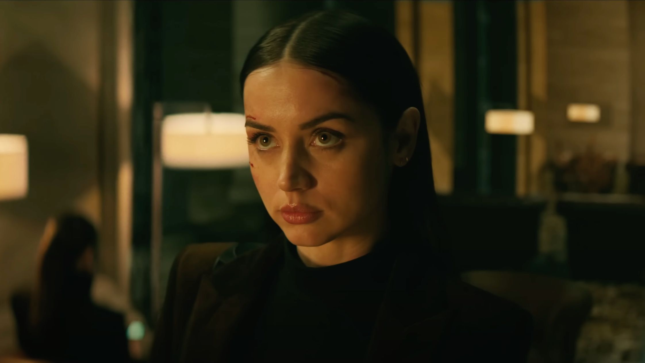 Ana de Armas stars as Eve in Ballerina, a John Wick spin-off (Image via YouTube/@LionsgateMovies) 