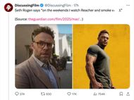 Seth Rogen's answer in an interview (Image via X/@DiscussingFilm)