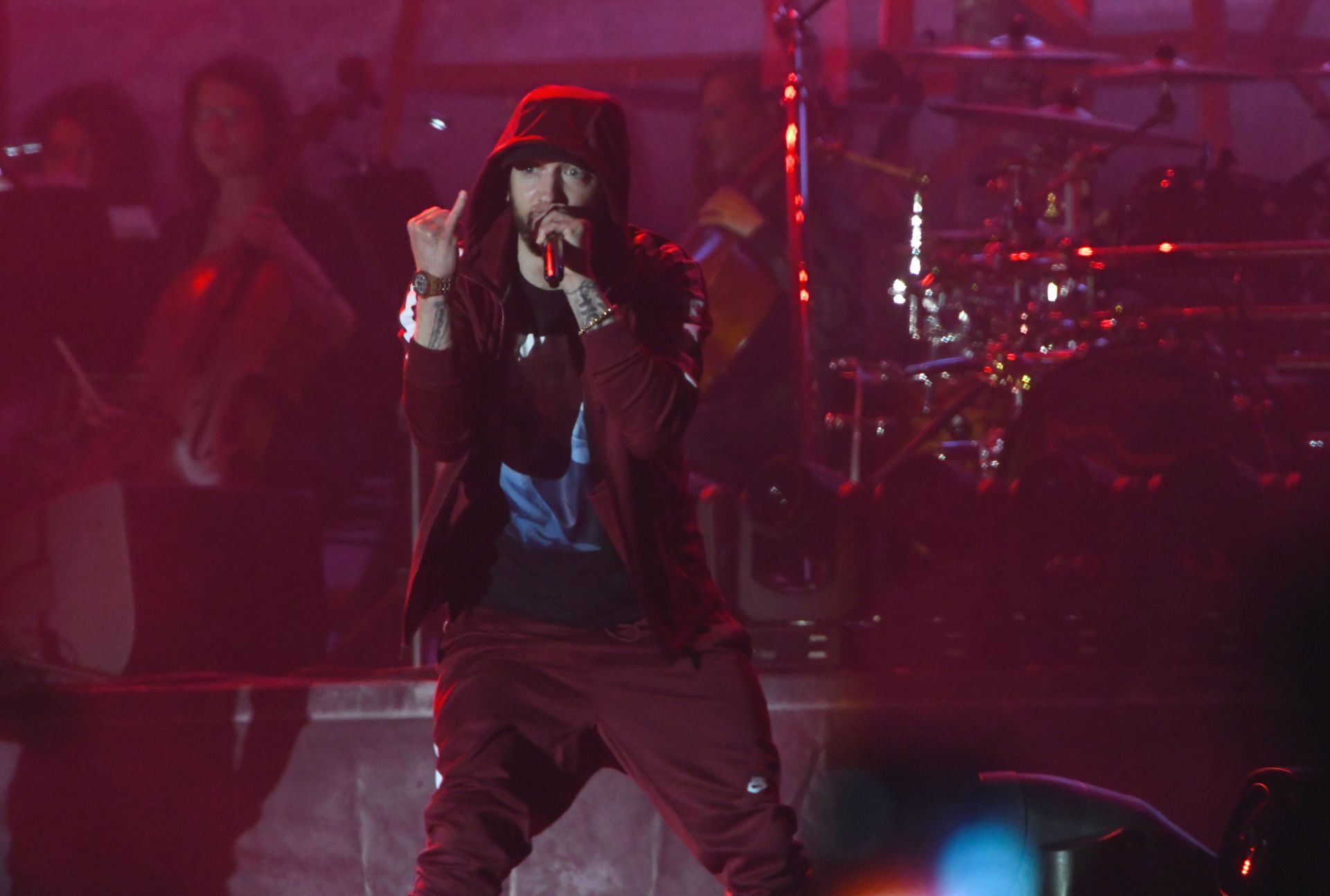 Eminem Performing In Concert - Source: Getty