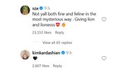 Celebrities react to Teyana Taylor's post (Image via Instagram)