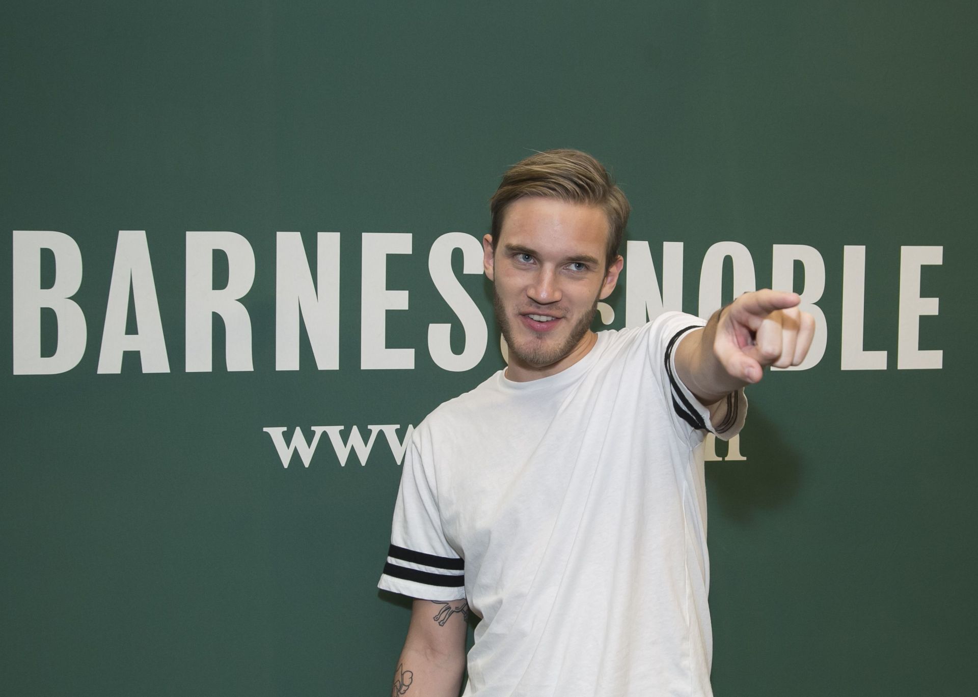 PewDiePie Book Signing For &quot;This Book Loves You&quot; (Photo by Vincent Sandoval/WireImage)