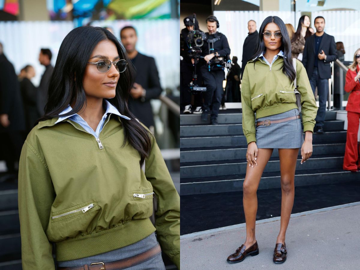 Simon Ashley at the Prada fashion show (image via Getty)