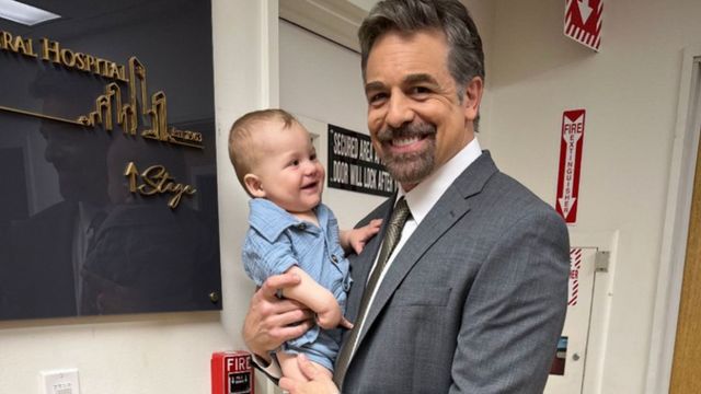 Family Day at General Hospital's Metro Court with Chris McKenna and his adorable baby