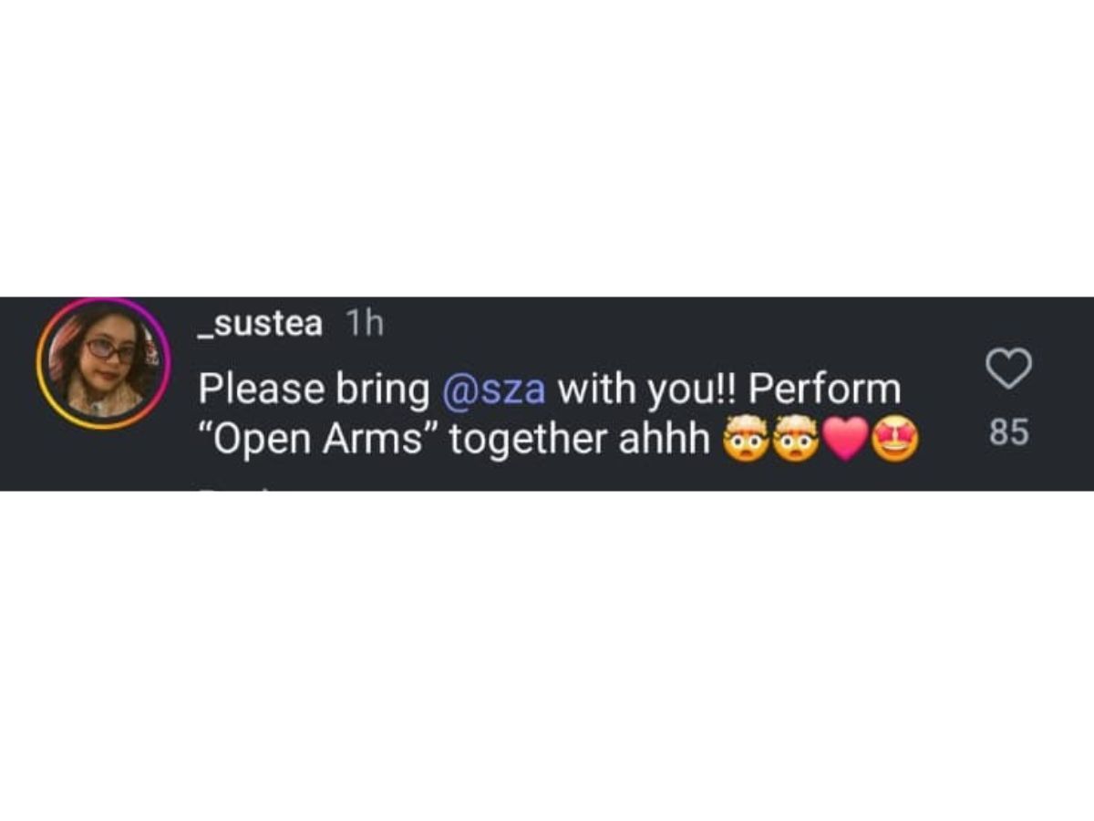 A fan reacts to the announcement of the Circus Maximus Tour 25 in Asia (Image via Instagram)