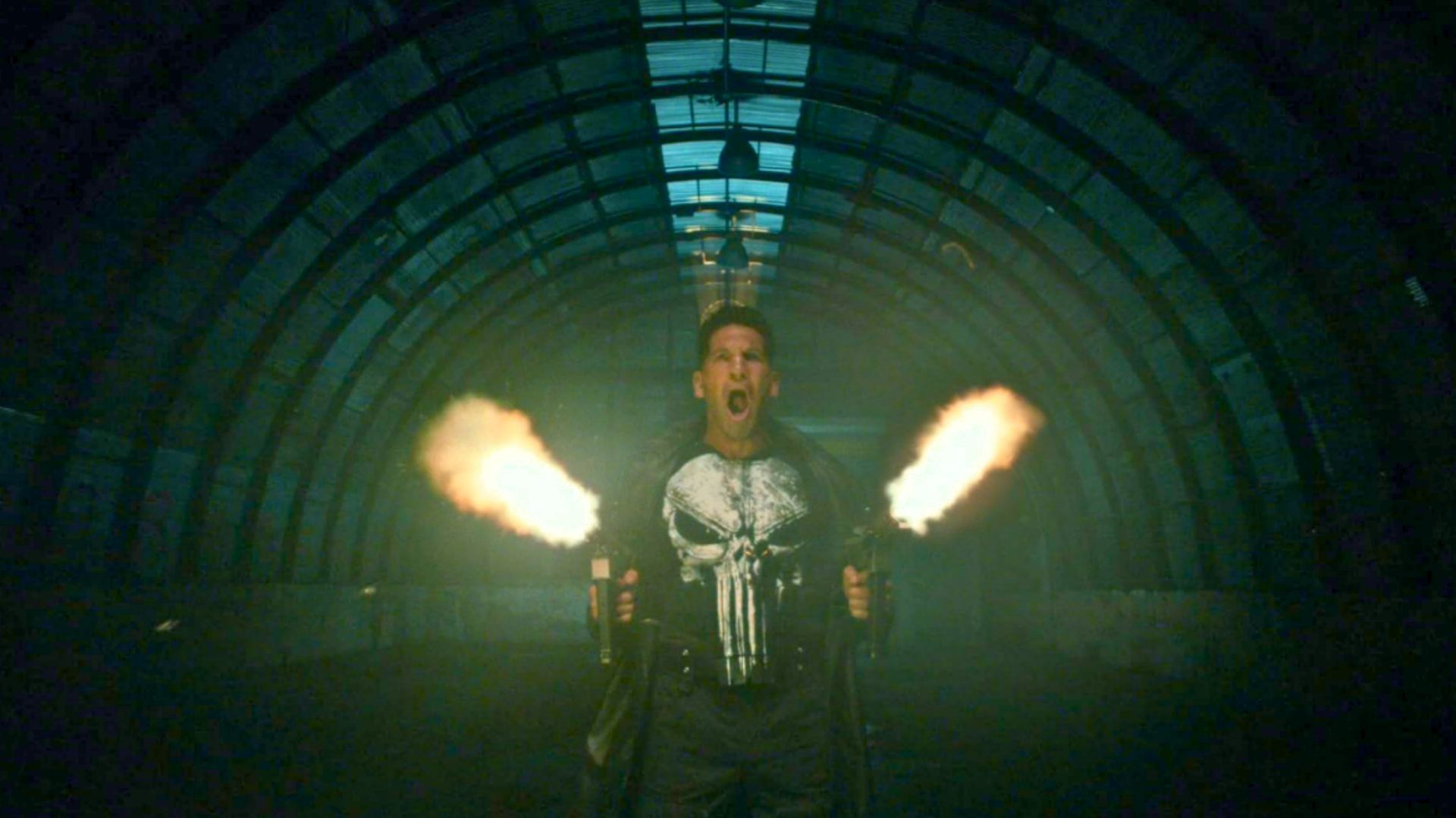 Jon Bernthal in and as The Punisher (Image via Disney+ / Netflix)