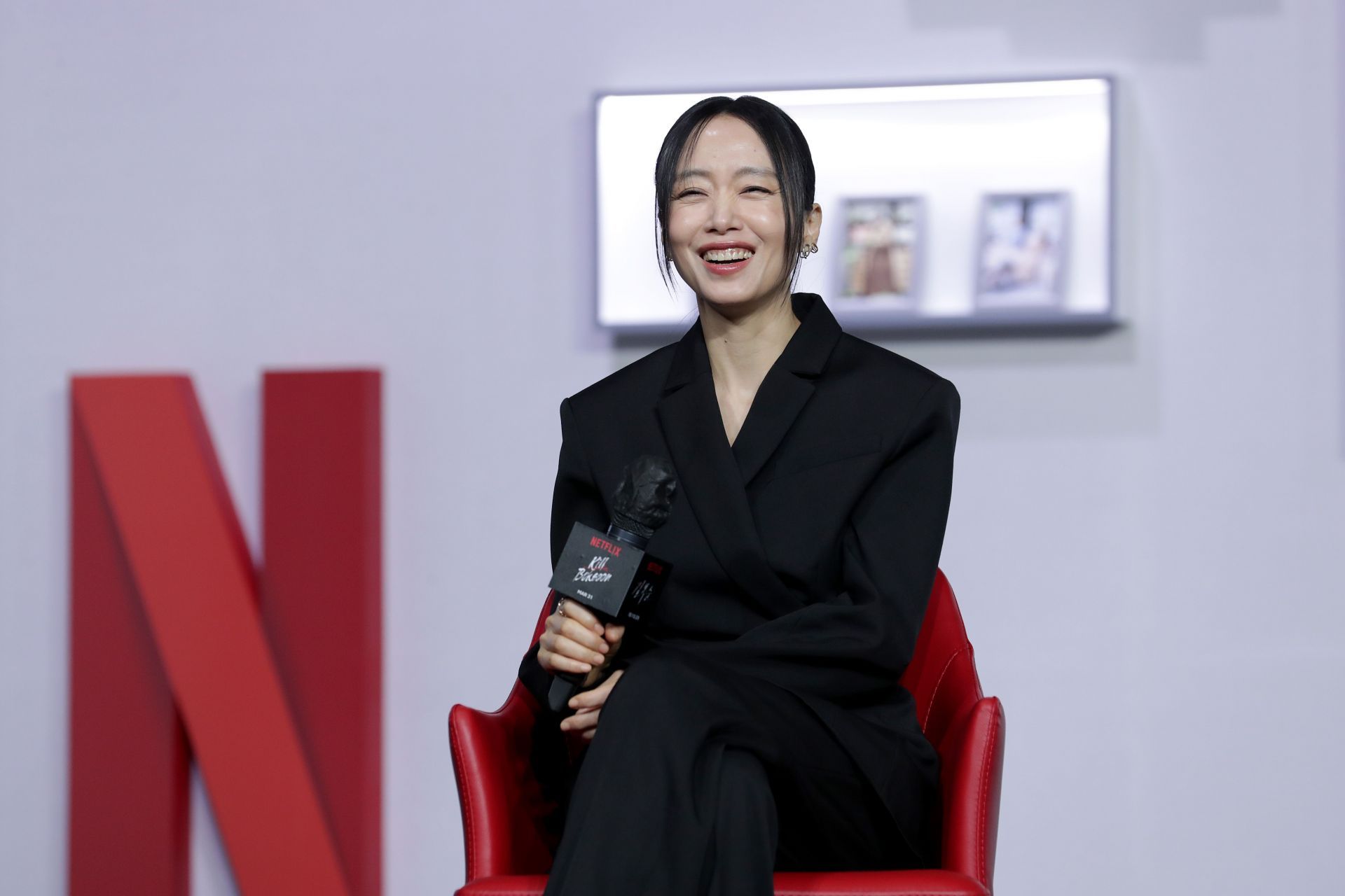 Jeon Do-yeon at the Netflix &#039;Kill Boksoon&#039; Press Conference - Source: Getty