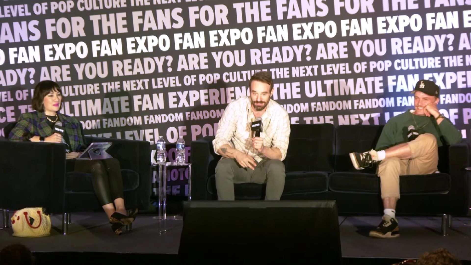 Charlie Cox and Wilson Bethel in FAN EXPO San Francisco 2024 | Image Source: FAN EXPO YouTube Channel