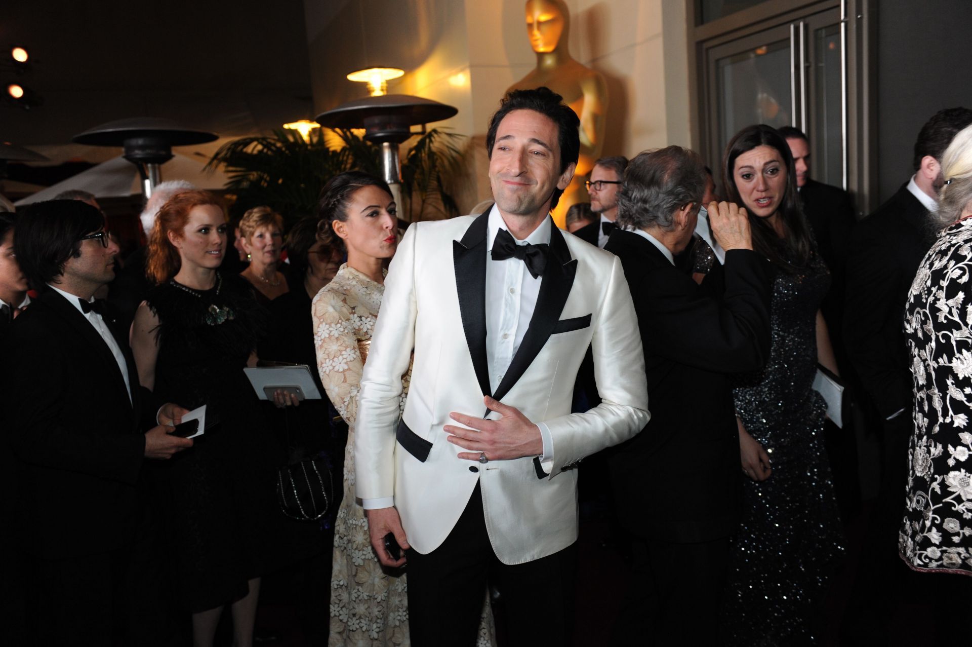 HOLLYWOOD,  CA - February 22, 2015       Adrien Brody at the 87th Annual Academy Awards  Governor