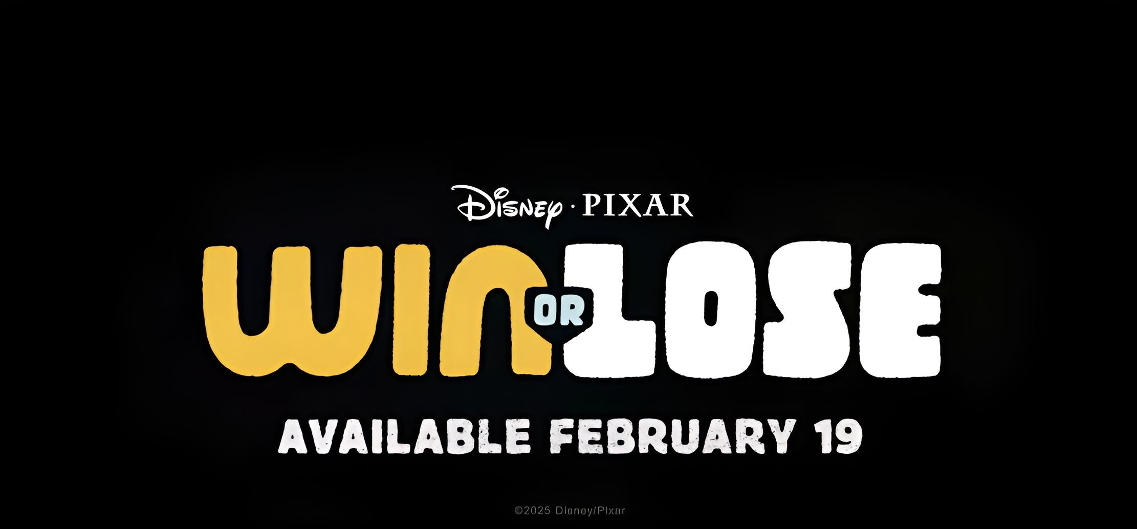 Title card from Win or Lose | Official Trailer (Image via. Pixar/Youtube)