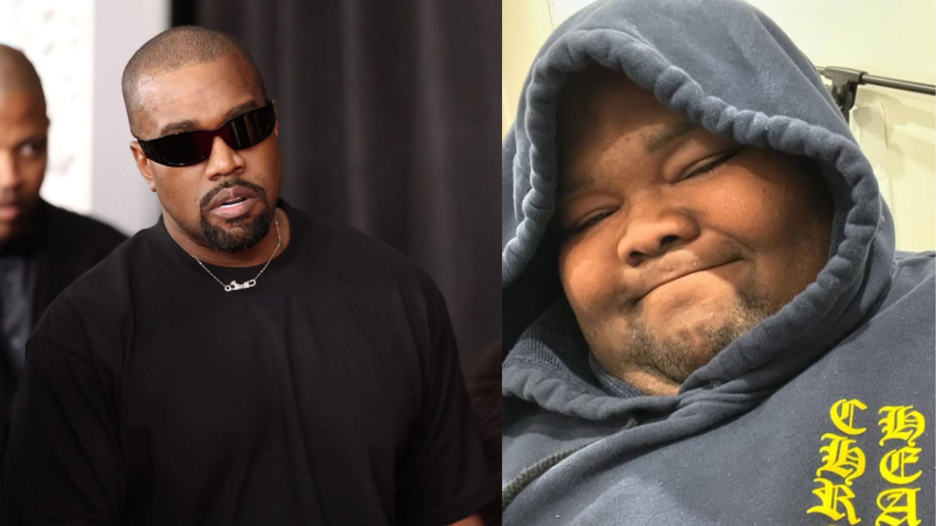 Kanye West connects Dave Blunts with his trainer for rapper&rsquo;s fitness journey (Image via Getty &amp; Instagram/@iluvyoudaveblunts)