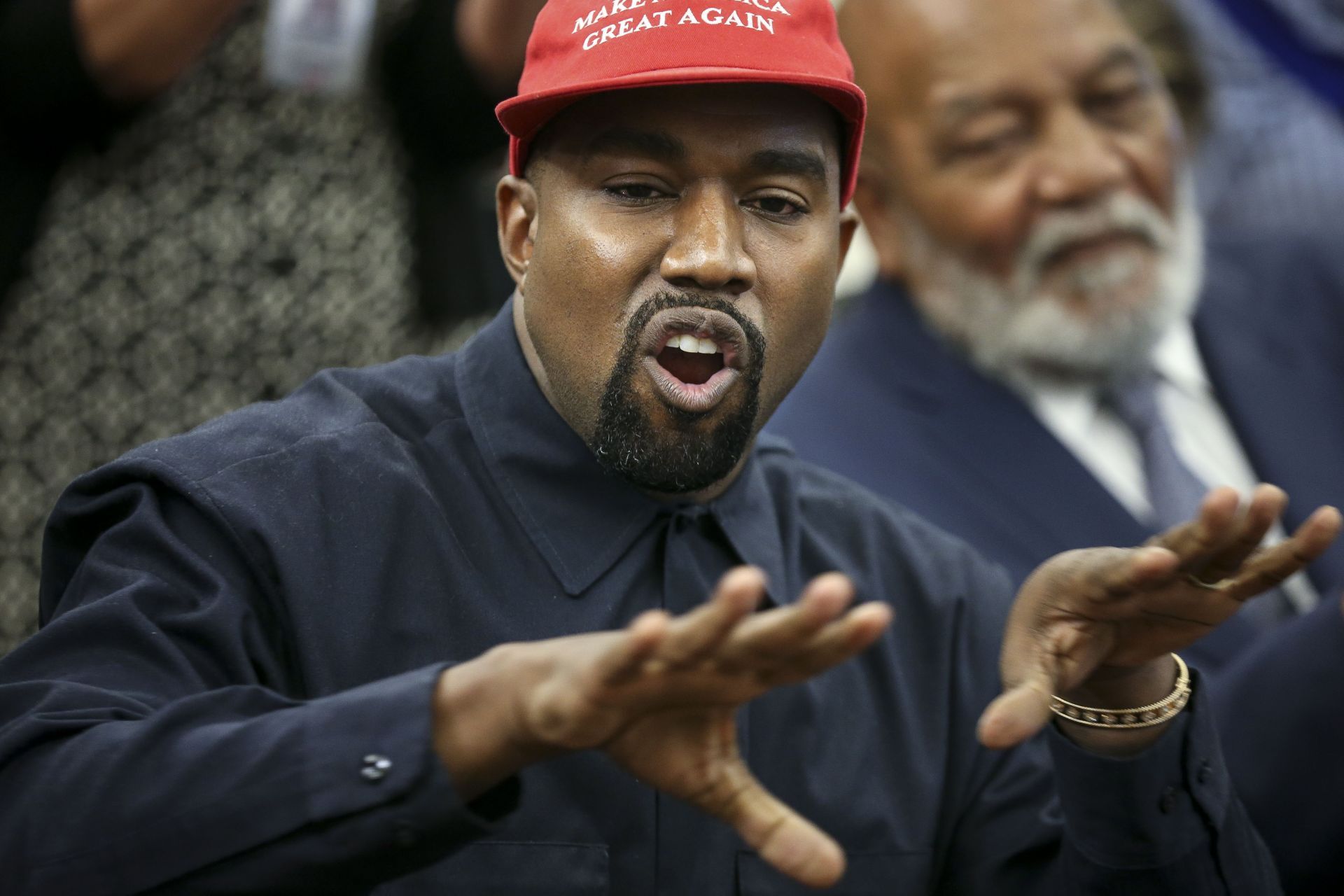 President Trump Hosts Kanye West And Former Football Player Jim Brown At The White House - Source: Getty