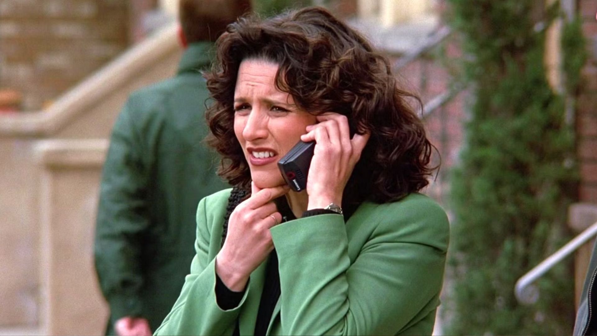 Julia Louis-Dreyfus as Elaine Benes from Seinfeld | Image via Just Watch