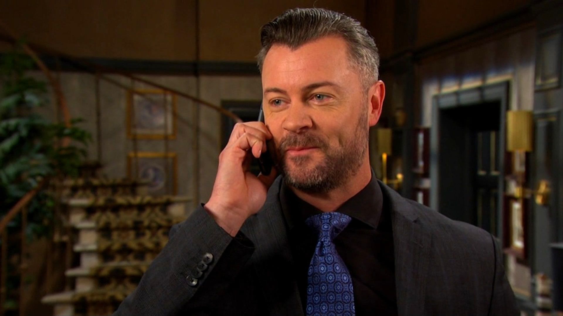 Days of Our Lives&#039; EJ talking on the phone. | Image Source: Peacock