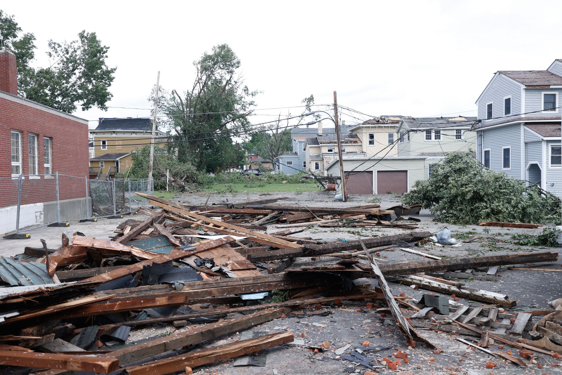 Tornado hits Rome city of New York - Source: Getty