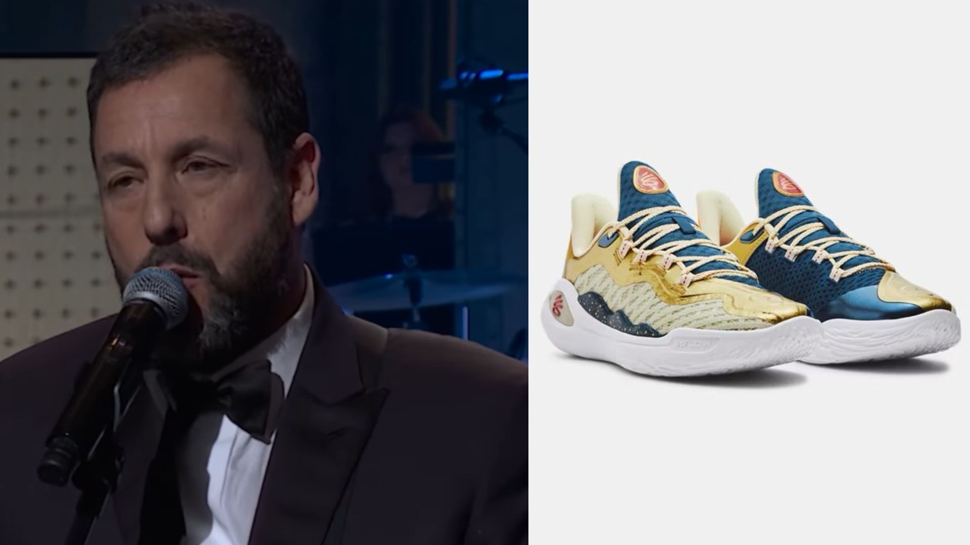 Adam Sandler wore Curry 11 basketball shoes for the Oscars 2025 ceremony 