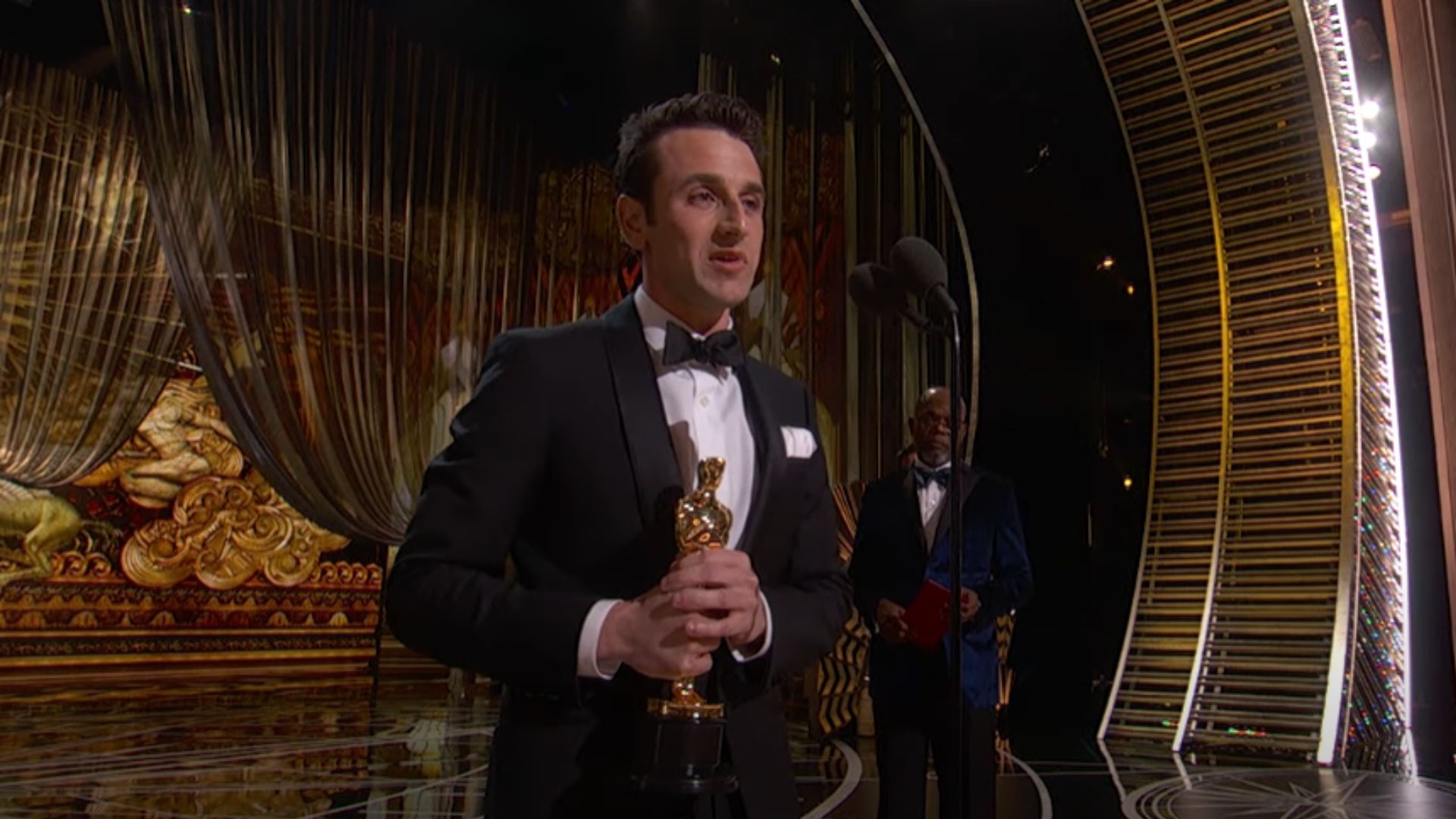 Justin Hurwitz during his Oscar-winning Speech | Image via Oscars