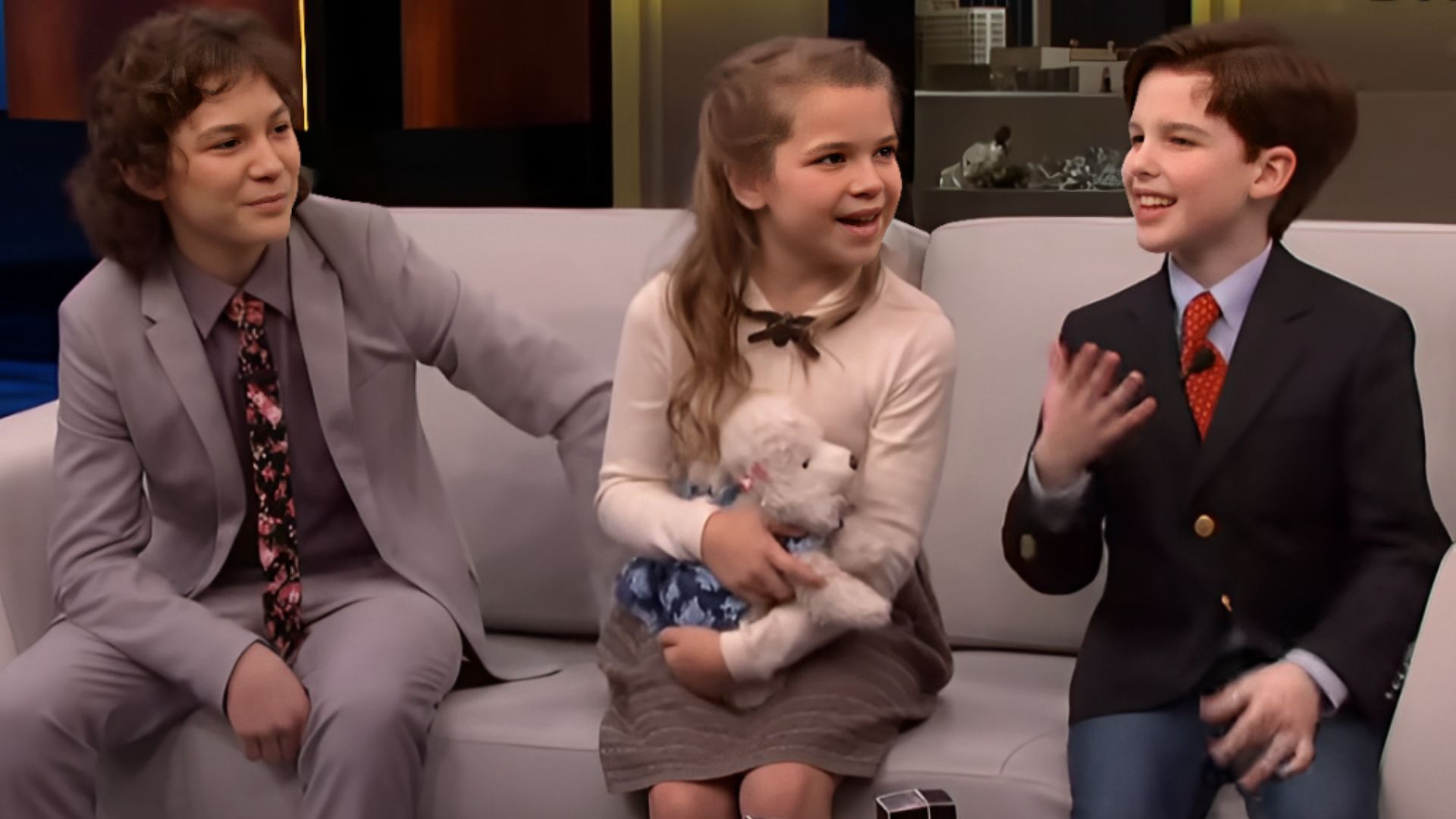 The Young Sheldon cast, including Raegan Revord, face Steve Harvey