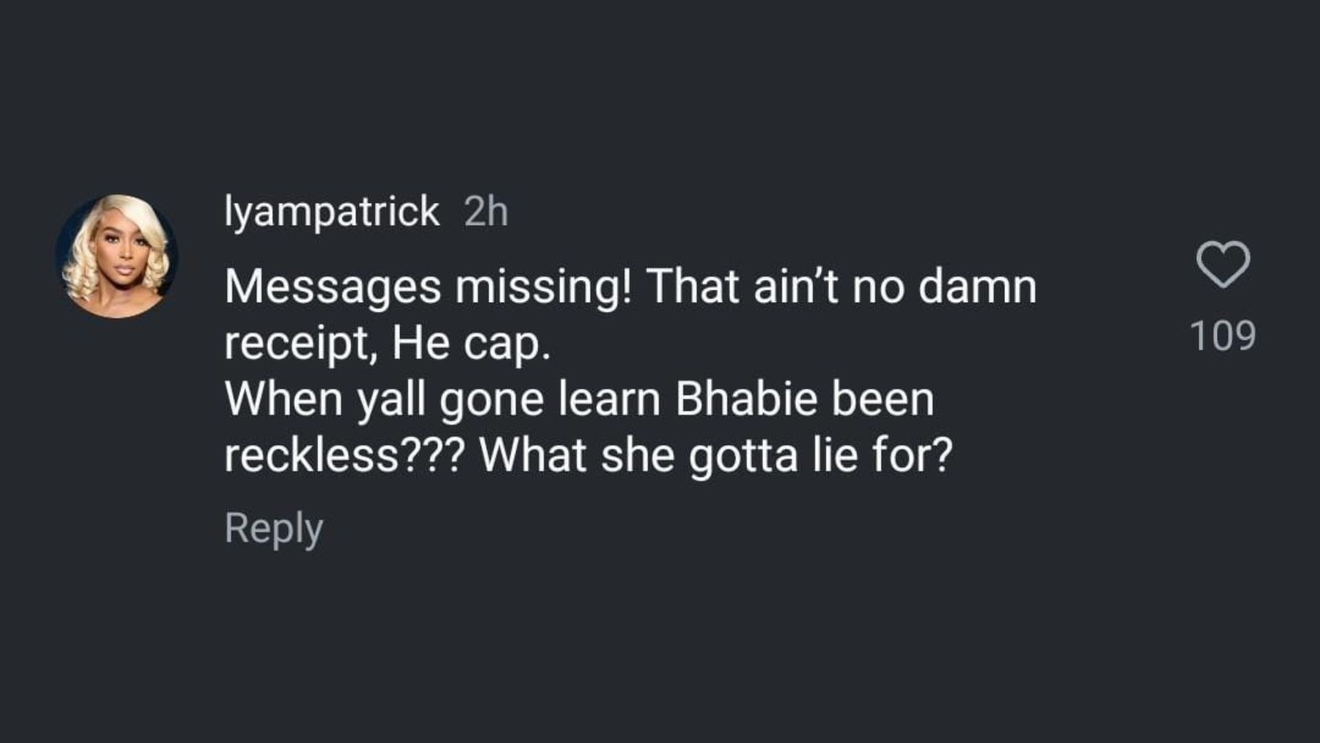 A netizen reacts (Image via theshaderoom)