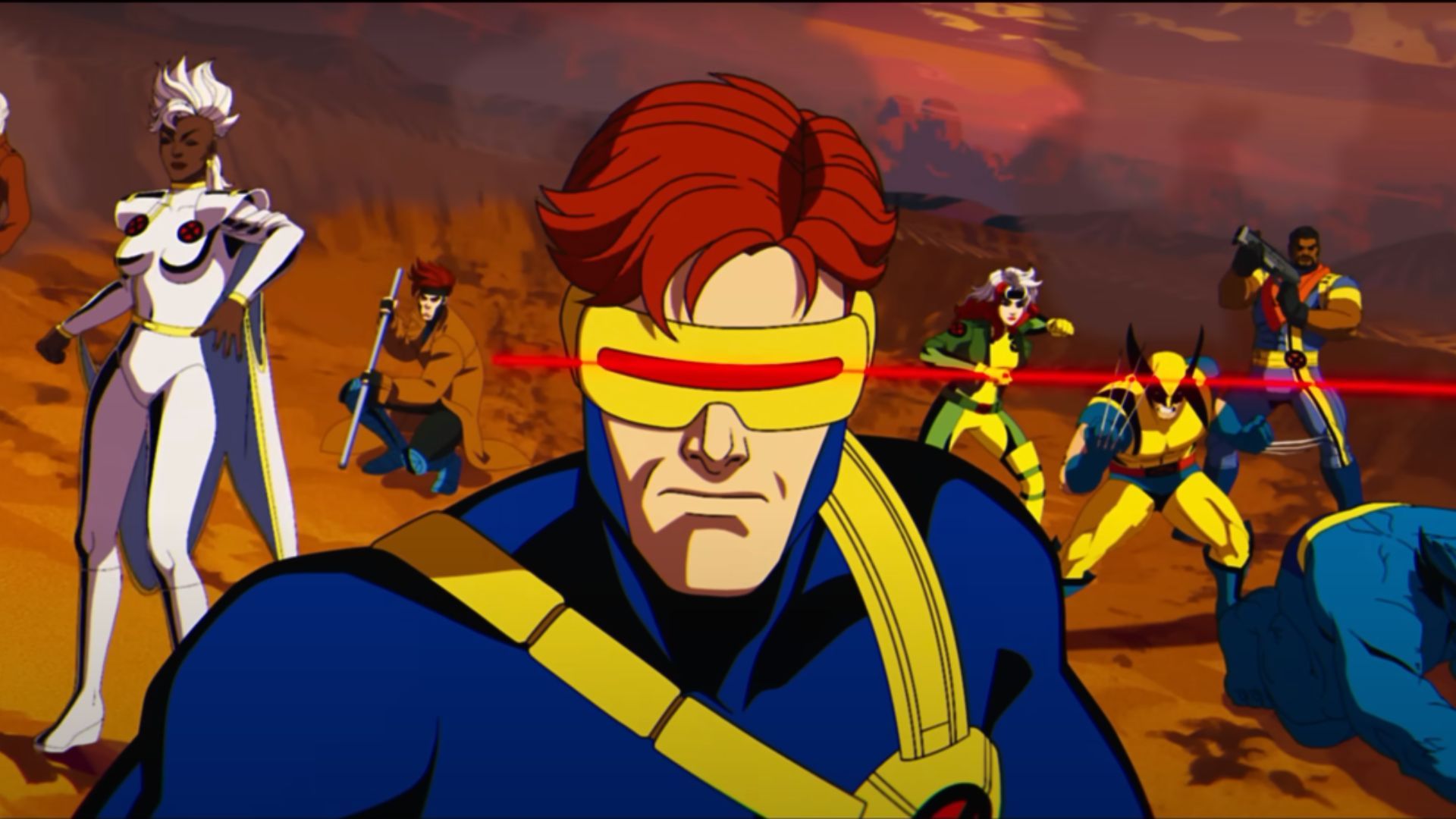 A still from the first episode of X-Men 