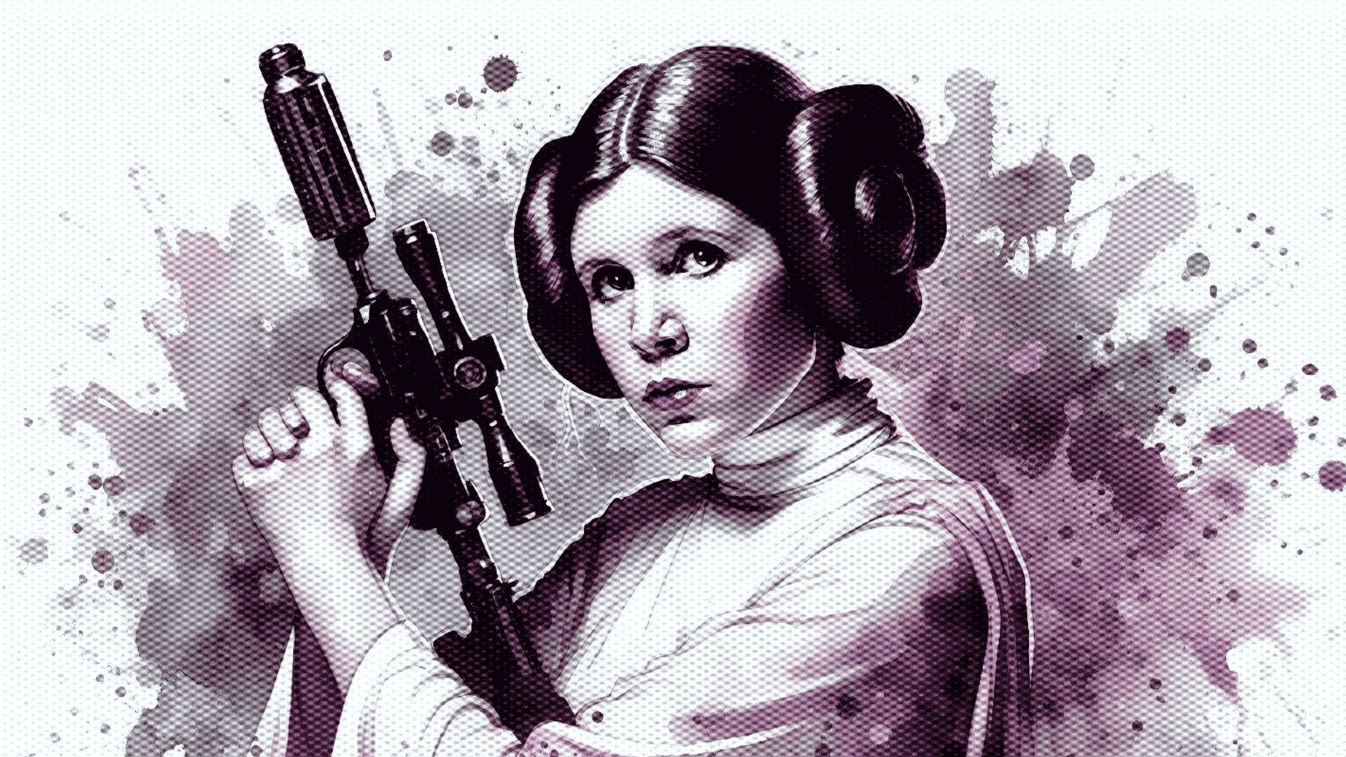 Leia Organa from Star Wars: A New Hope | Original Artwork by: Beatrix Kondo