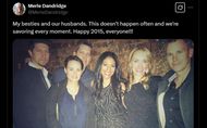 Merle Dandridge with her husband and best friends