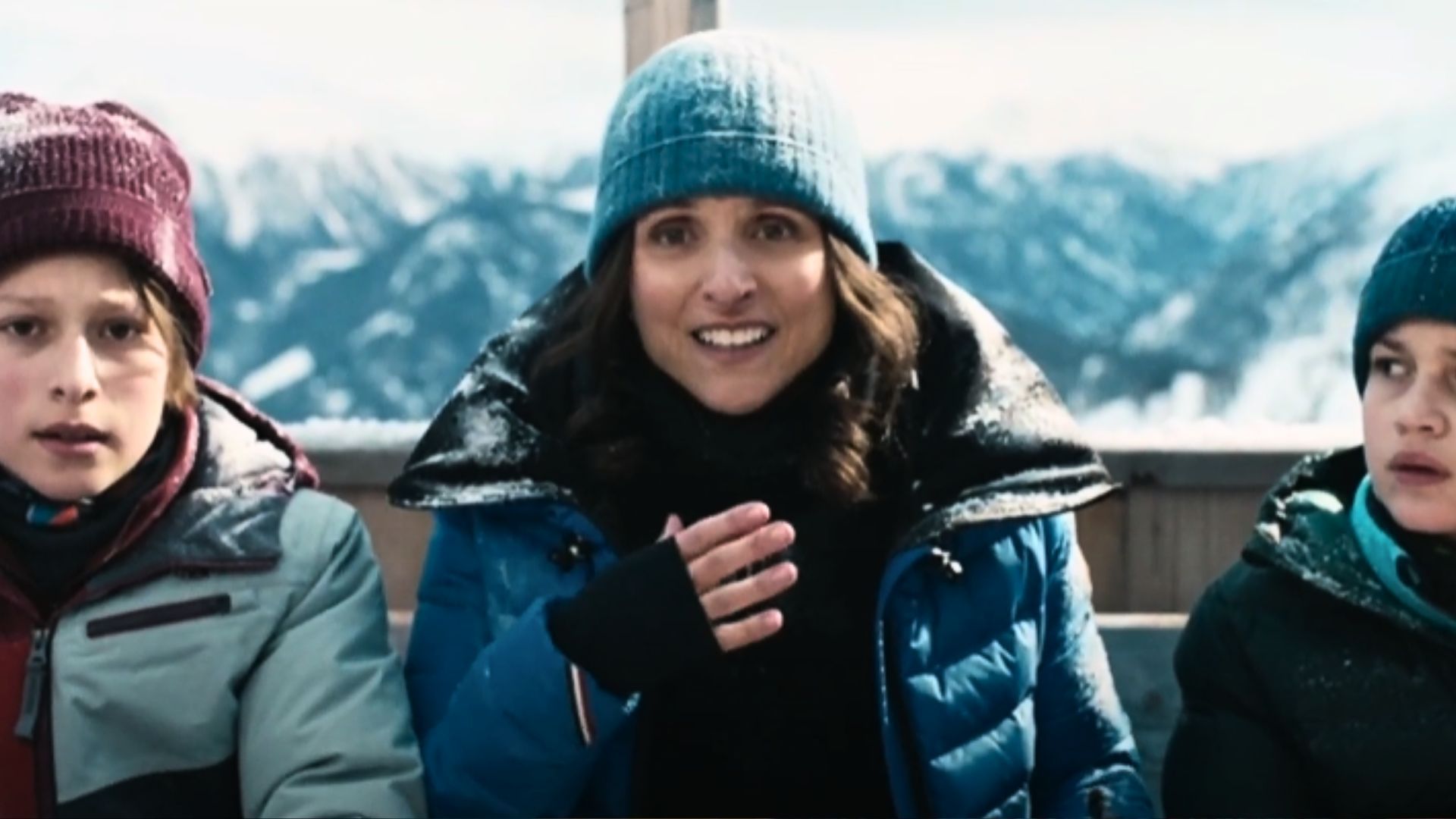 Louis-Dreyfus after the avalanche | Image via Apple TV