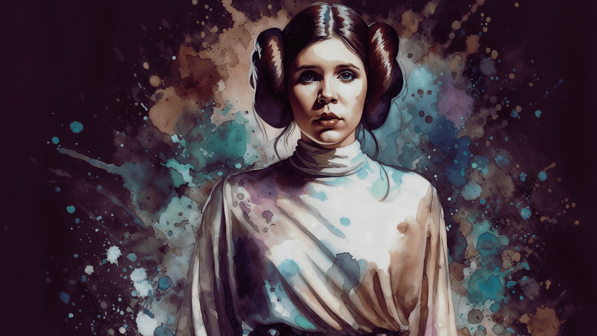 Leia Organa - The Self-Saving Princess - Original Artwork by: Beatrix Kondo