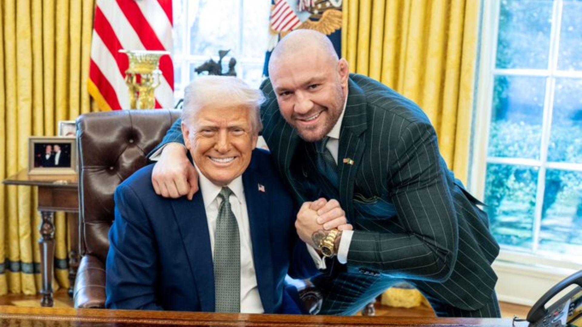 Donald Trump and Conor McGregor (Image via X/@POTUS)