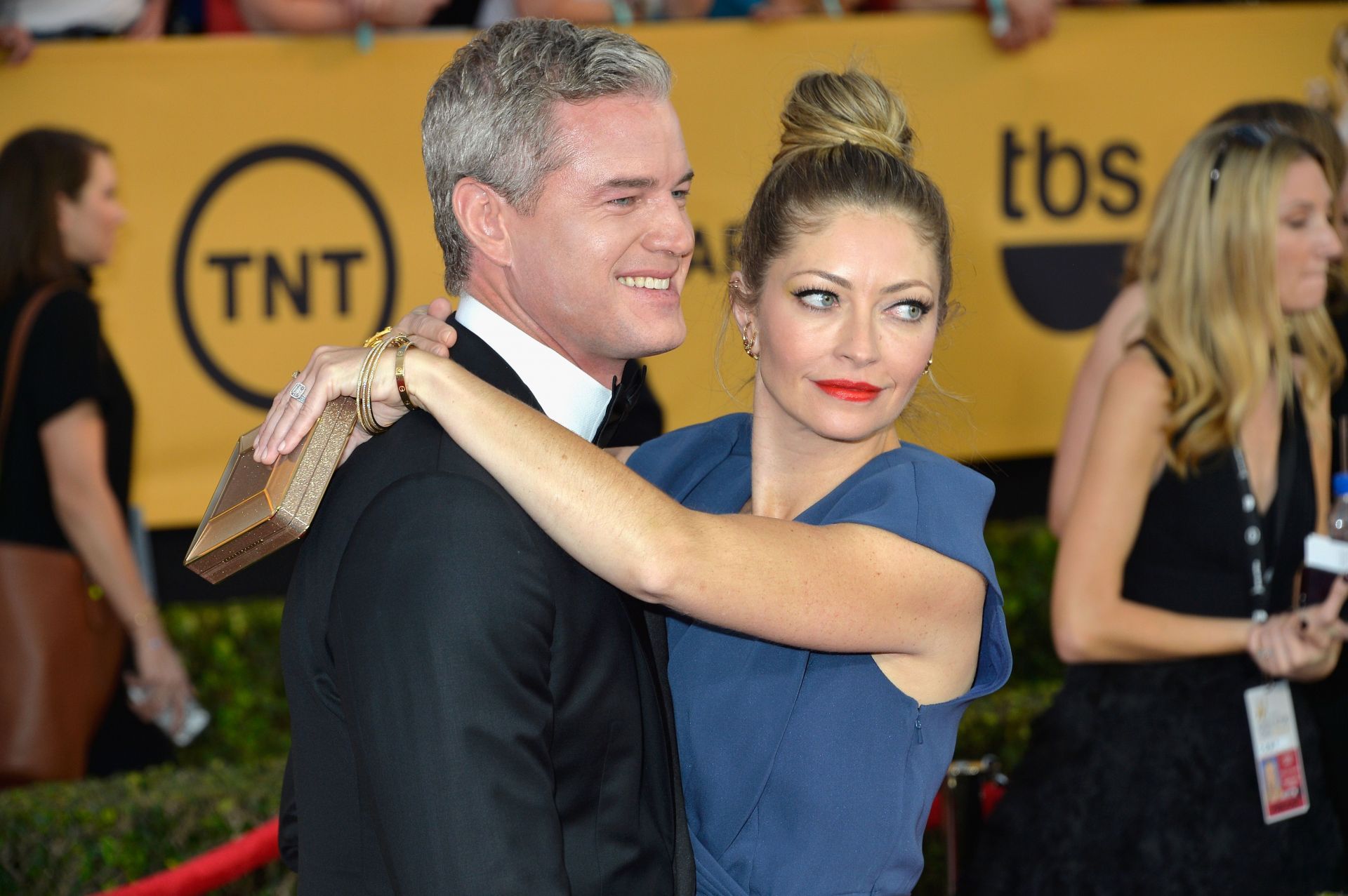 Eric Dane and Rebecca Gayheart attend the 21st Annual Screen Actors Guild Awards at The Shrine Auditorium on January 25, 2015. (Image via Getty)