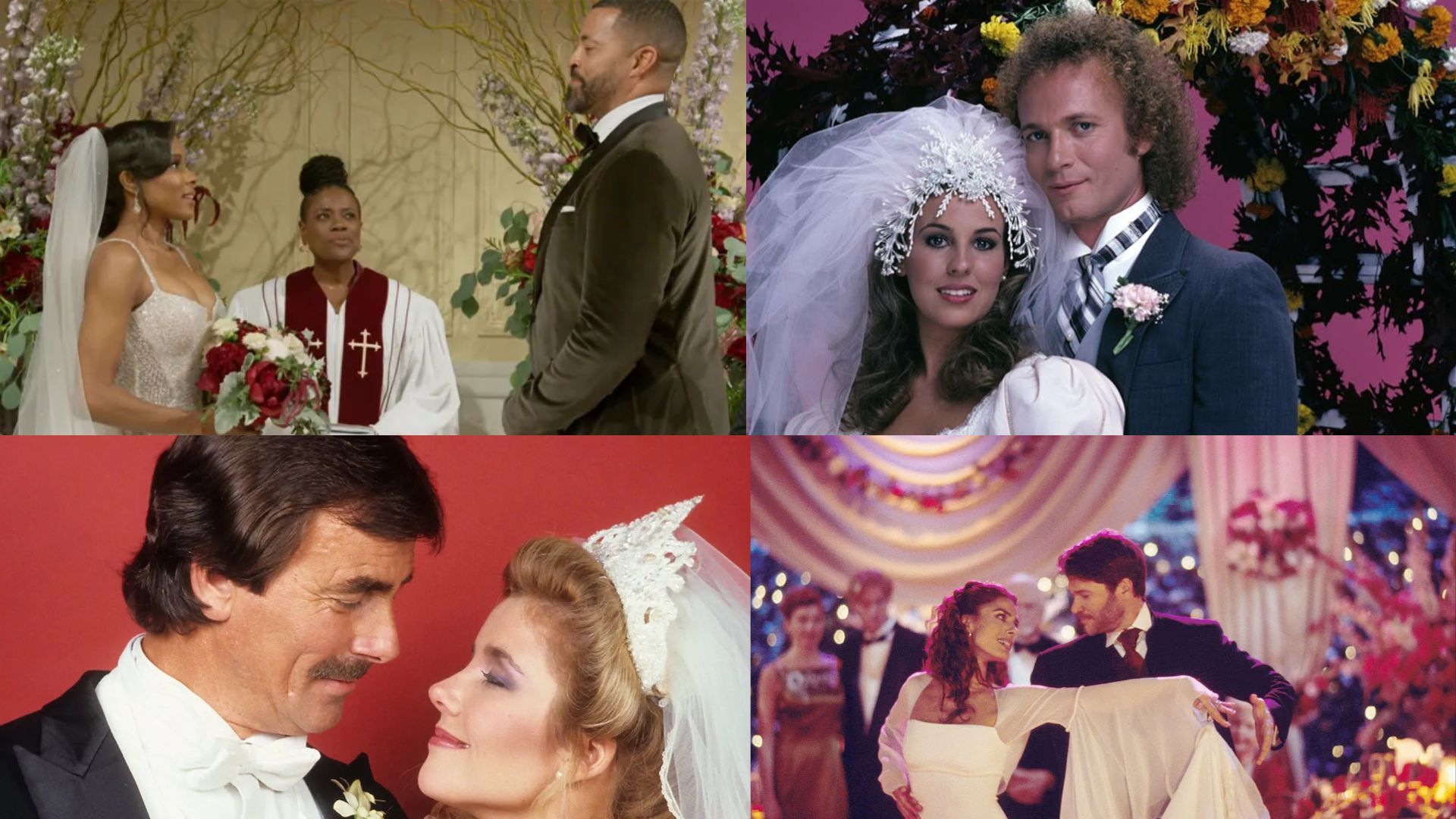 Unforgettable weddings in American soap opera history | Images via Apple TV, CBS, ABC &amp; Paramount Plus