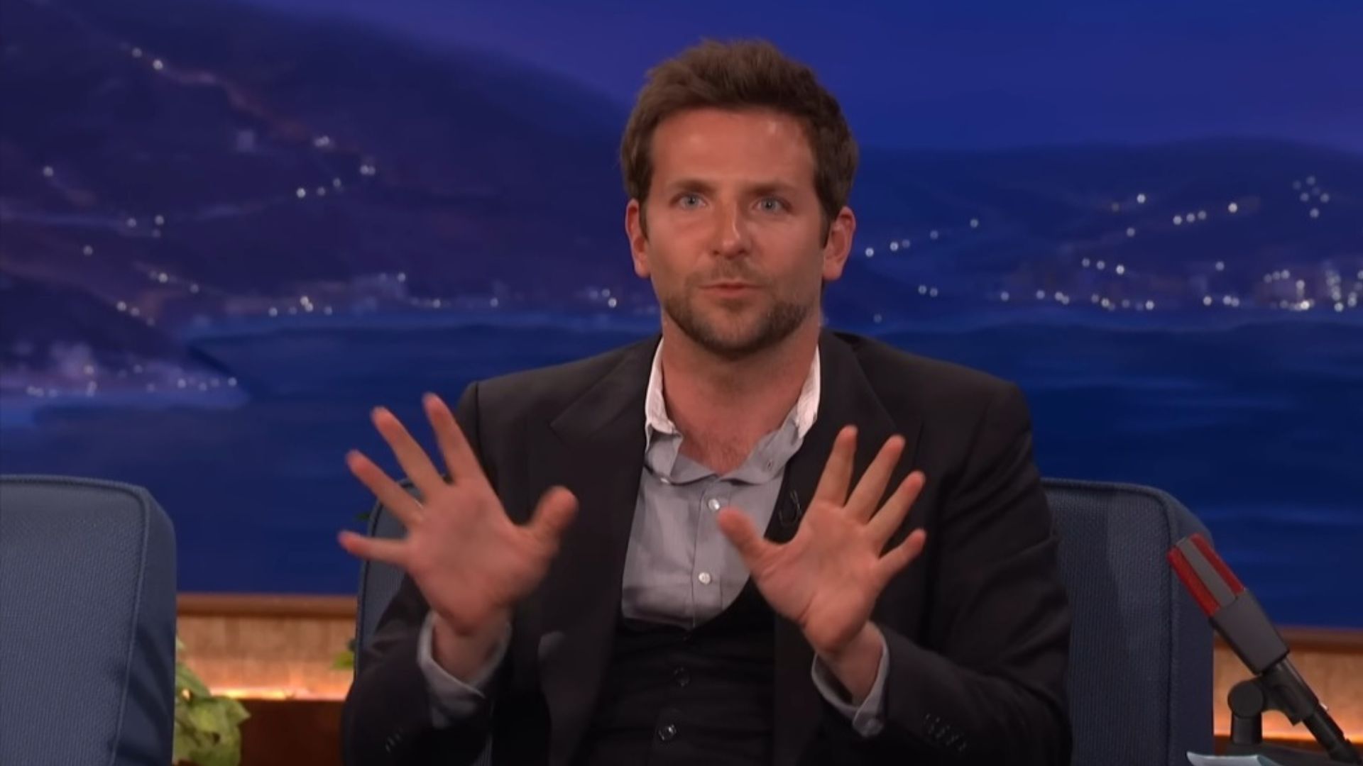 In The Righteous Gemstones Season 4 Episode 1 Bradley Cooper makes a surprising cameo as Elijah Gemstone (Image Via YouTube/@TeamCoco)