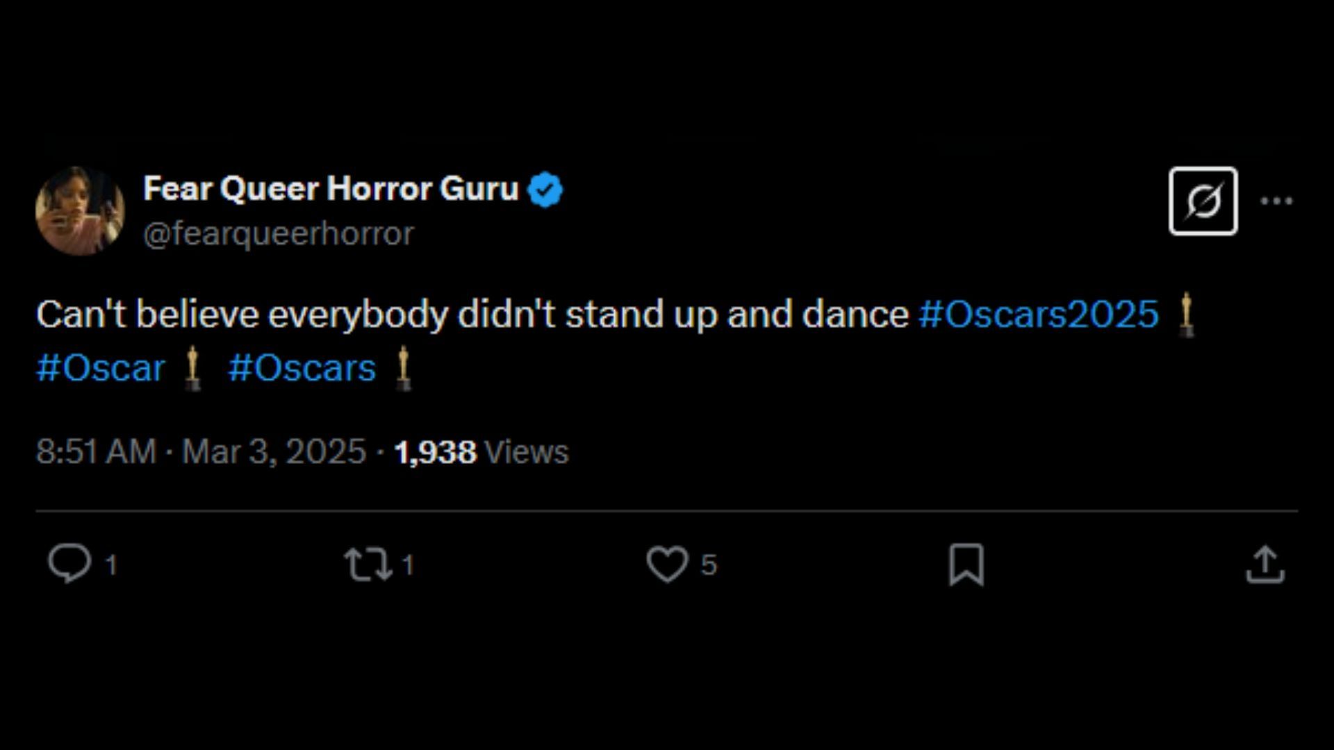 Netizens react to Ariana Grande and Colman Domingo dancing to Queen Latifa&#039;s Oscar performance (Image via X/ @fearqueerhorror)