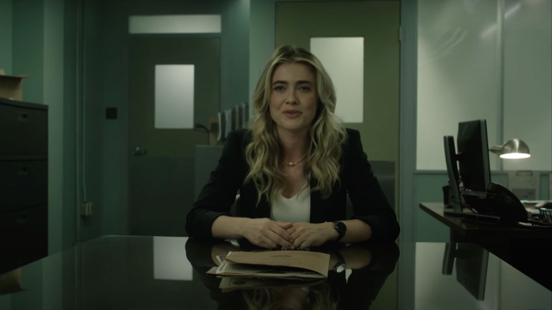 Melissa Roxburgh plays FBI Profiler Bex in The Hunting Party (Image via NBC/YouTube)