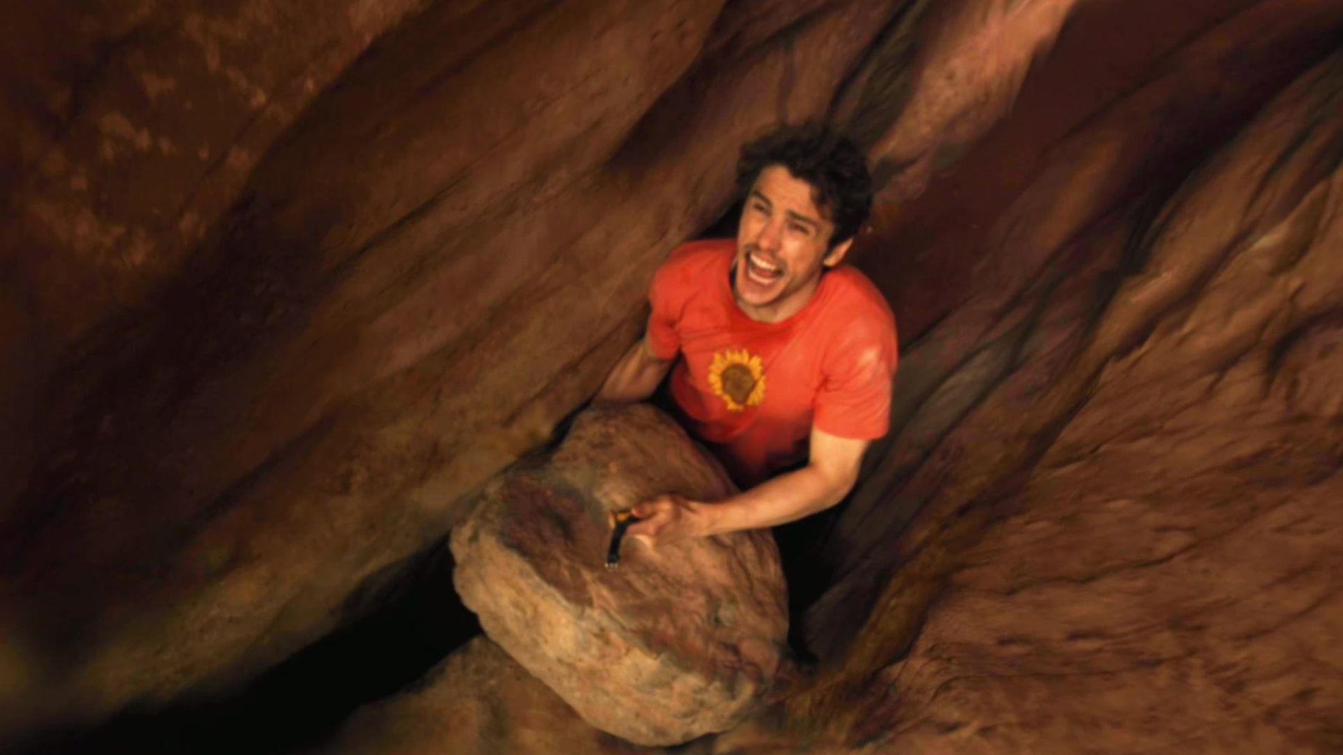 James Franco in 127 Hours (2010) | Image via Prime Video