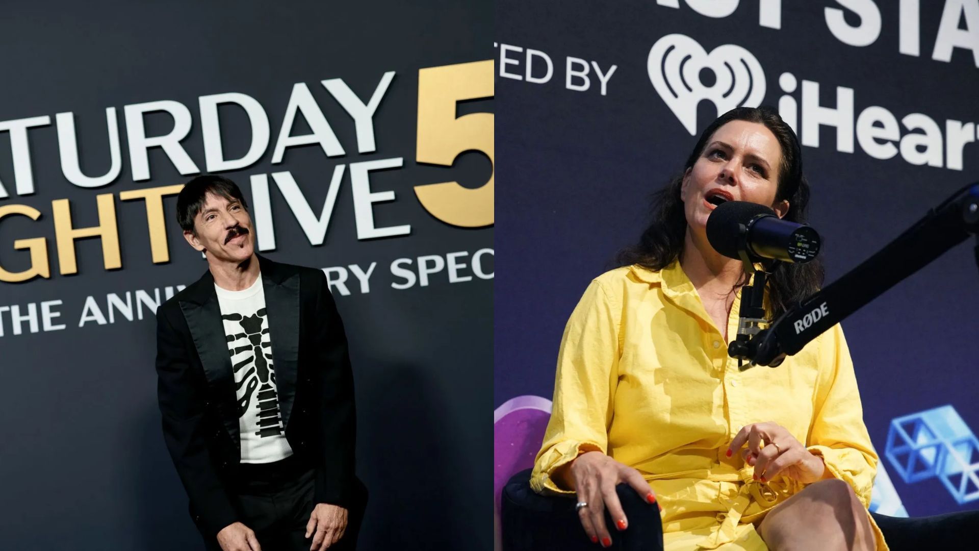 Anthony Kiedis &amp; Ione Skye - Source: Photo by Dimitrios Kambouris/Getty Images, Photo by Nina Franova/Getty Images for SXSW Sydney