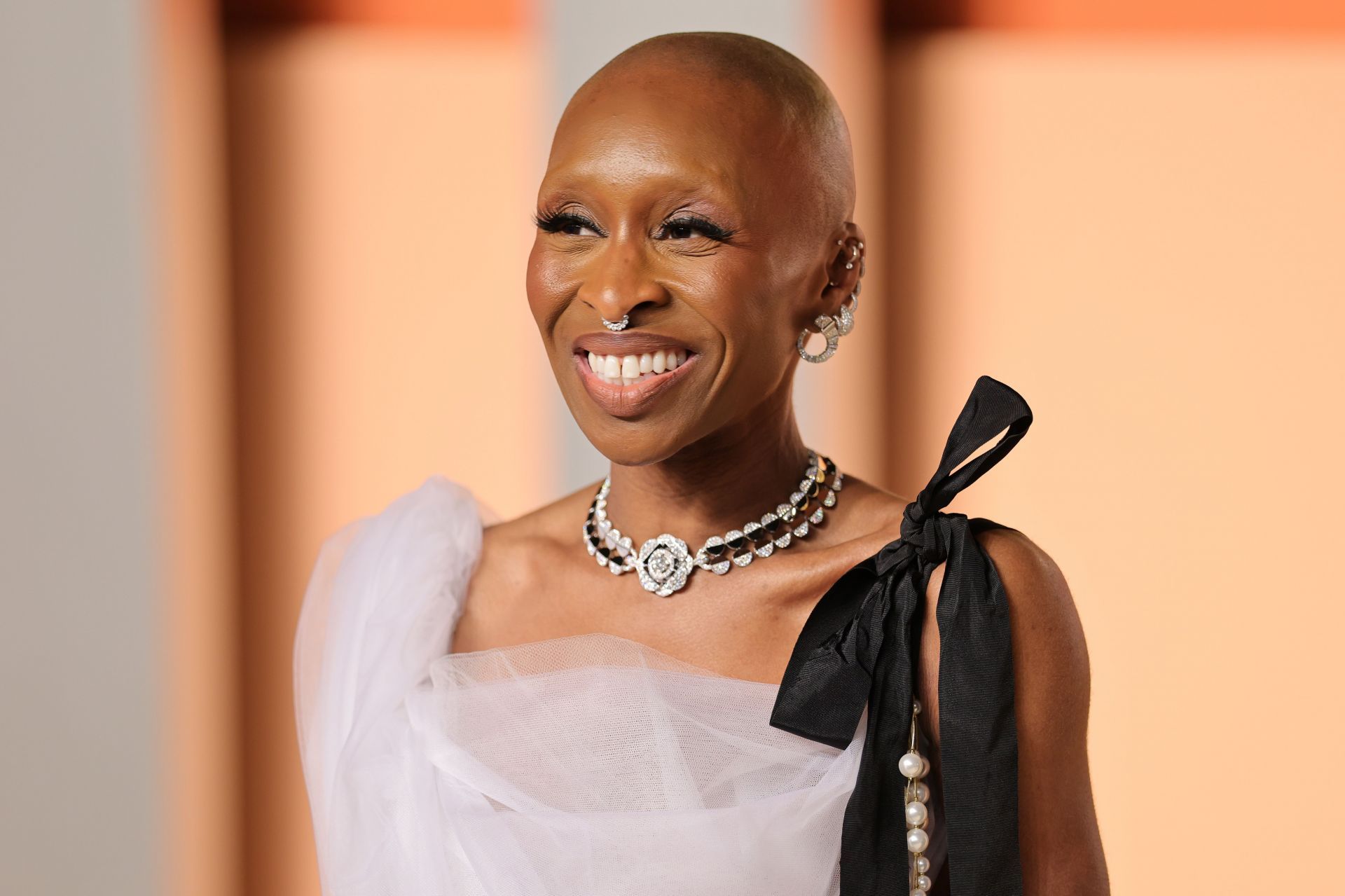 Cynthia Erivo at the 2025 Vanity Fair Oscar Party Hosted By Radhika Jones - Arrivals - (Image via Getty Images)