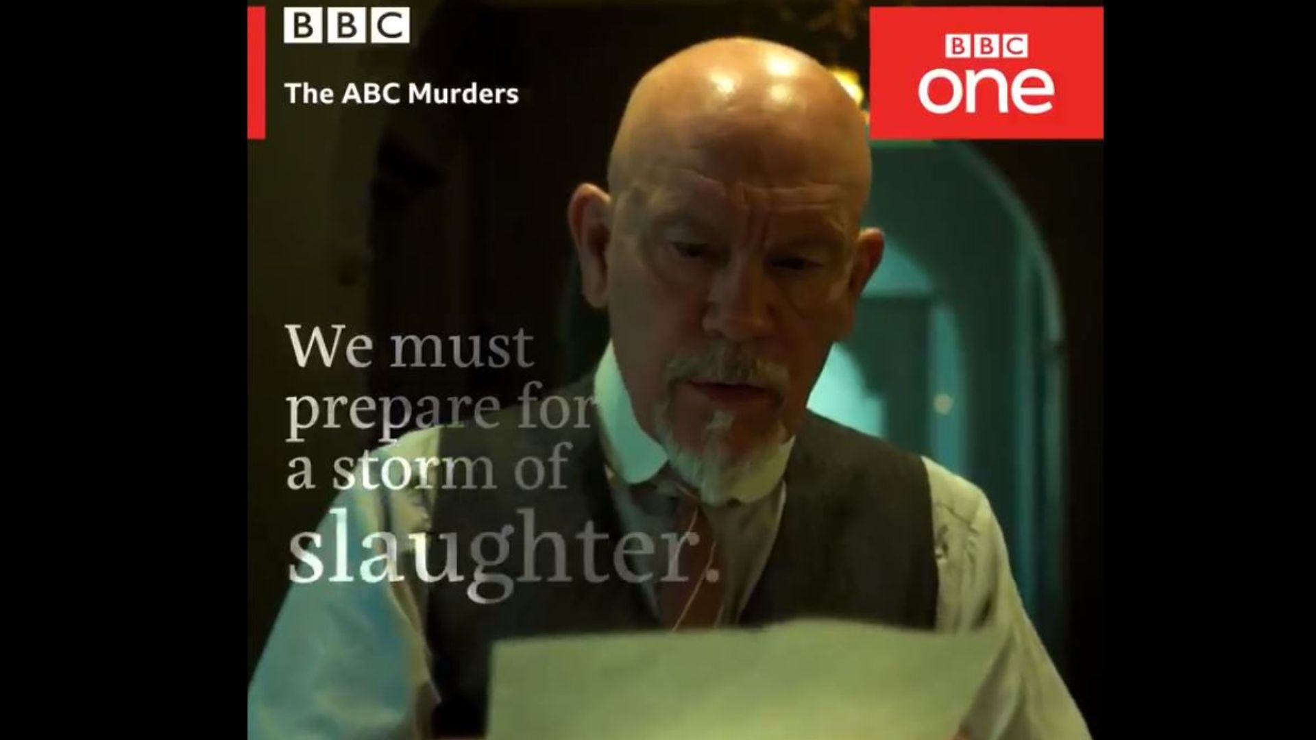 The ABC Murders/John Malkovich (Hercule Poirot) | Image via BBC One