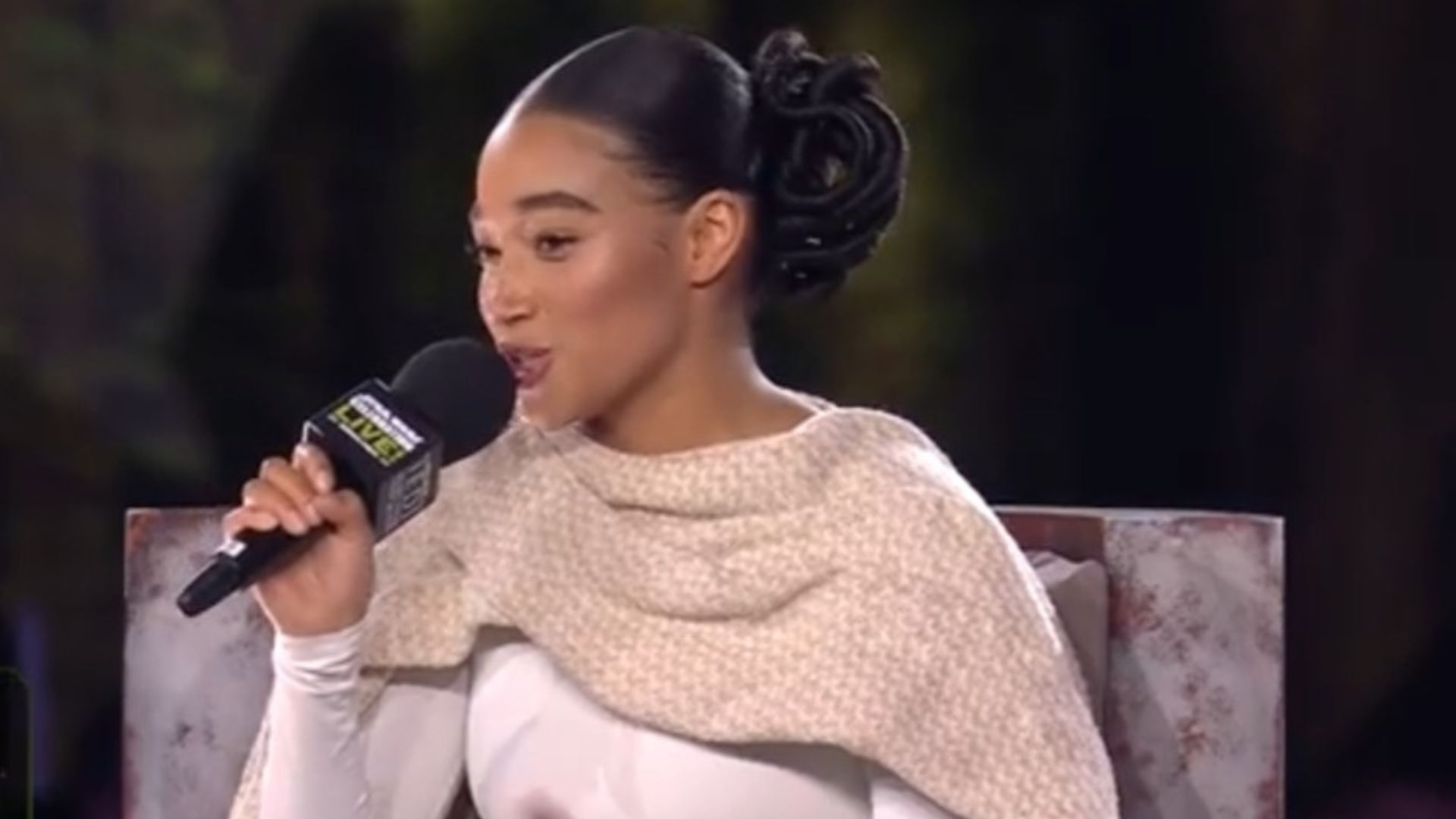 Amandla Stenberg shared her experience of dressing up as Padme for the Star Wars Celebration (Image Via YouTube/@StarWars))